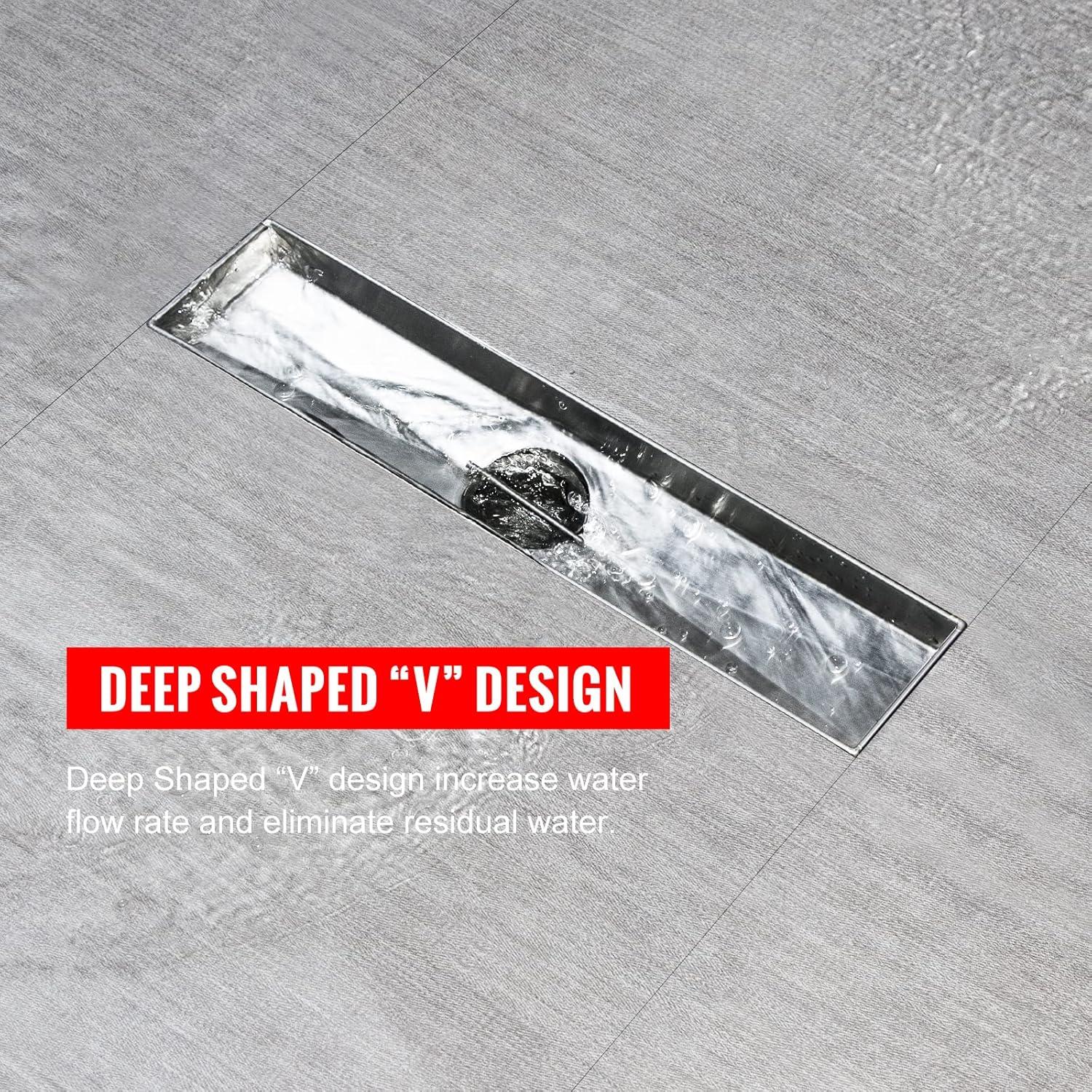 Desagüe Lineal de Ducha SaniteModar 30.48 cm Acero Inoxidable