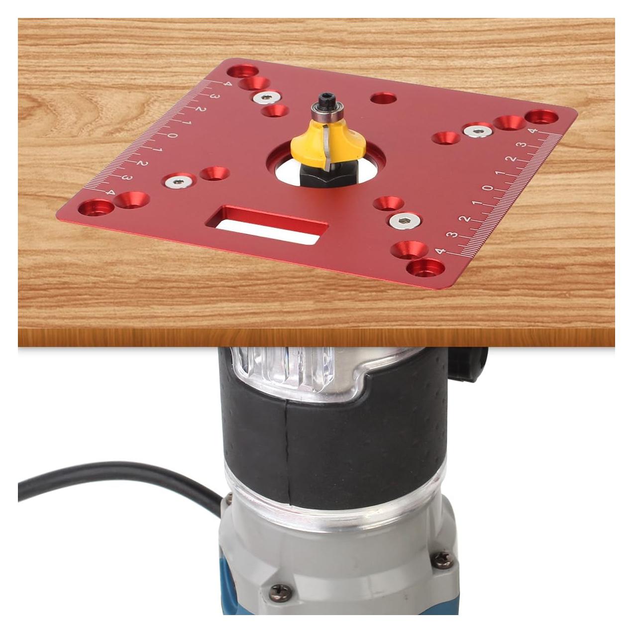 Placa de Inserción Cuadrada KETIPED 120x120mm Aluminio Rojo