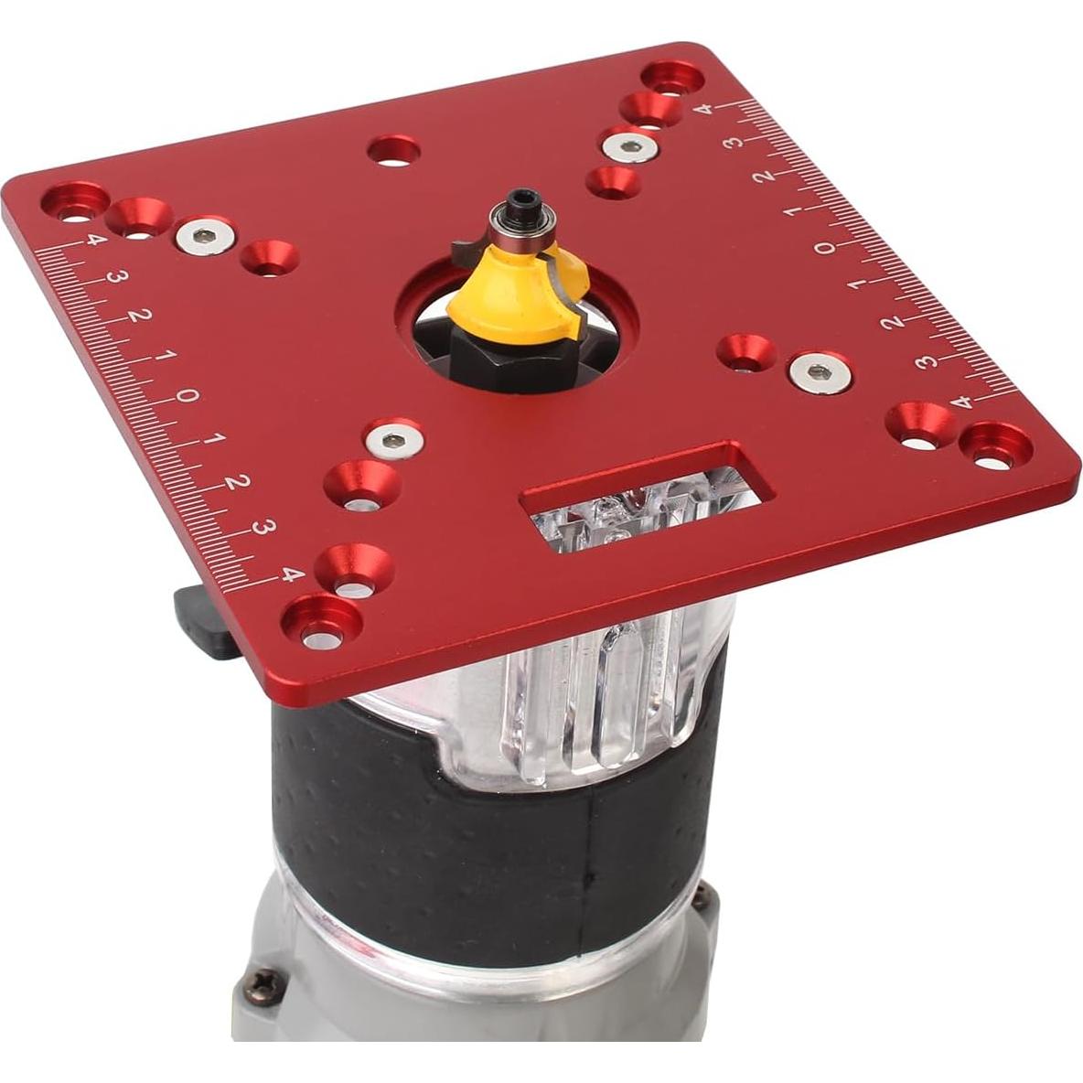 Placa de Inserción Cuadrada KETIPED 120x120mm Aluminio Rojo