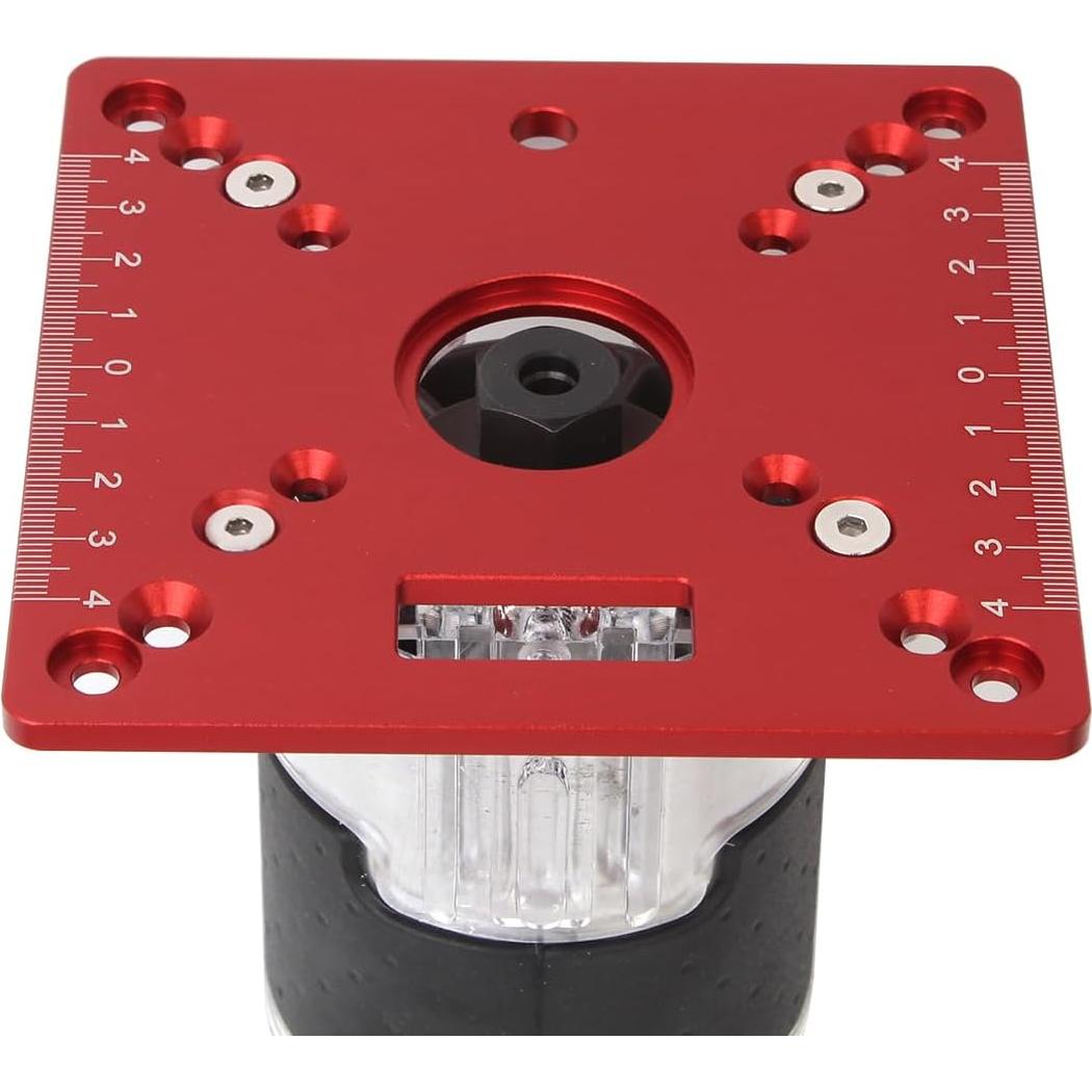 Placa de Inserción Cuadrada KETIPED 120x120mm Aluminio Rojo