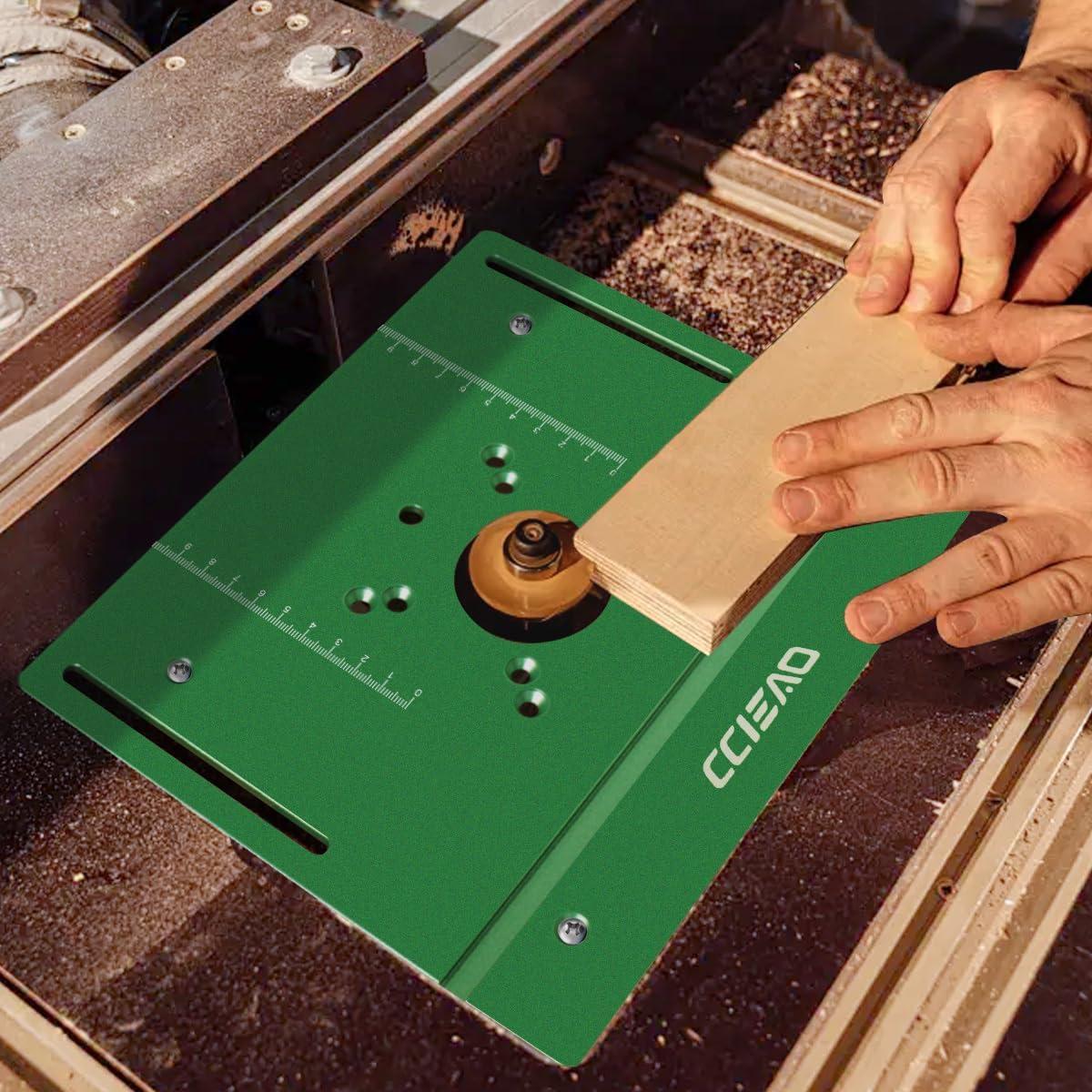 Router Table Lift System for 65mm Diameter Motors, Router Lift Base with Router Table Insert Plate for Router Working Benches Woodworking Engraving DIY Tools