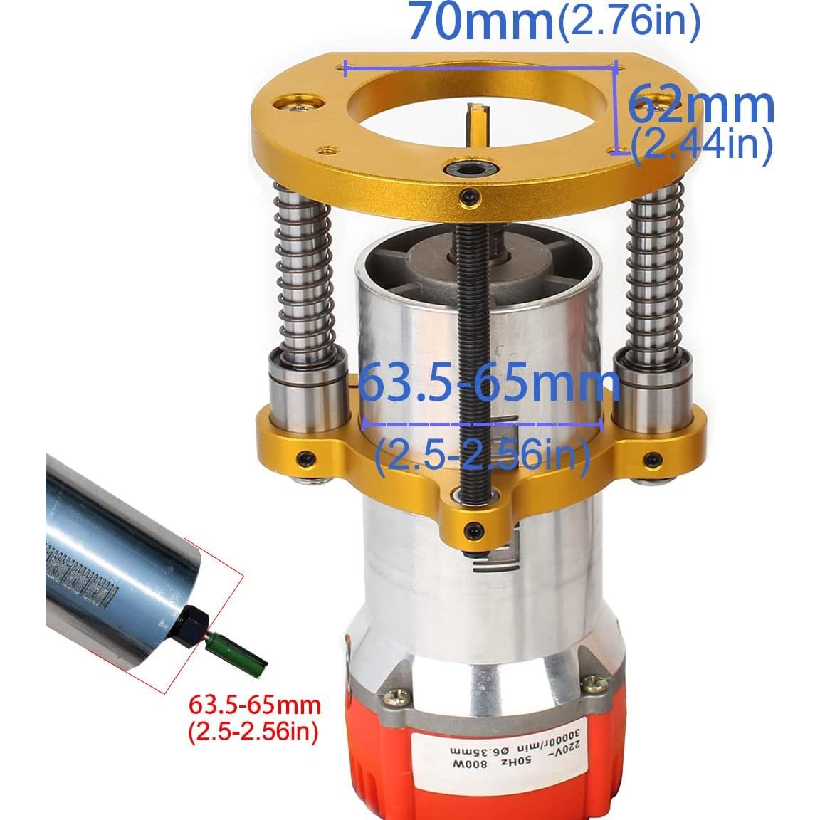 Placa de Inserción de Mesa Router Aluminio 240x200mm Elevador