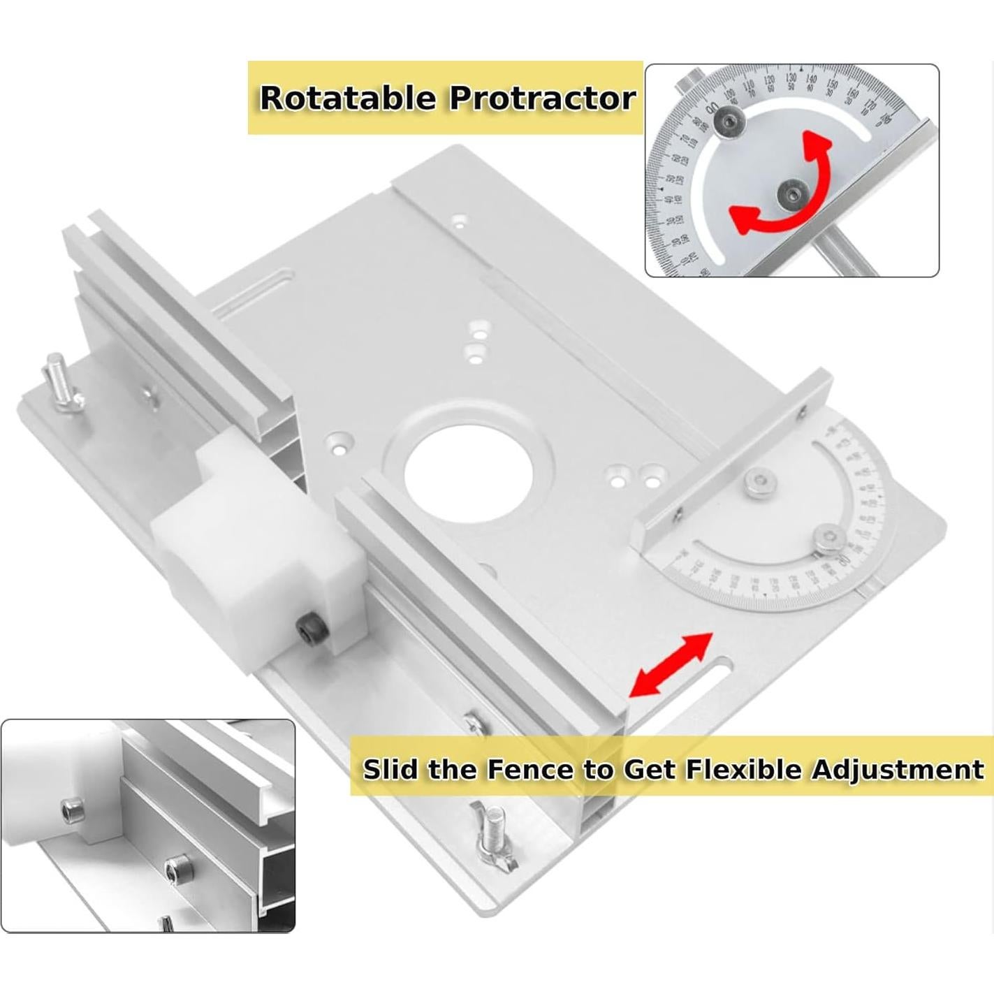 Placa de Inserción de Aluminio Eyes.sys 24x20cm para Router