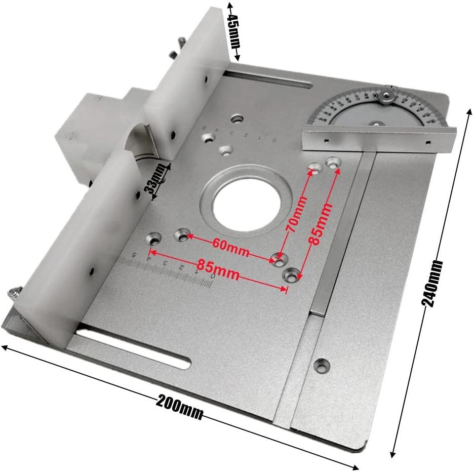 Placa de Inserción de Aluminio Eyes.sys 24x20cm para Router