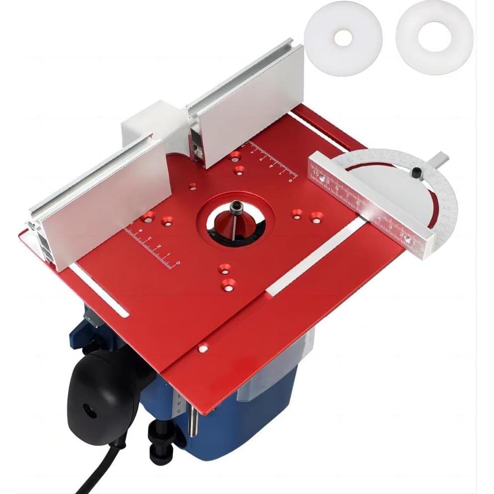 Placa de Inserción para Mesa de Router KETIPED 240x200mm Roja