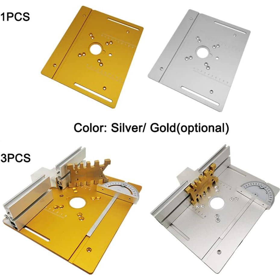 Juego de 3 Placas de Inserción para Mesa de Router Burko