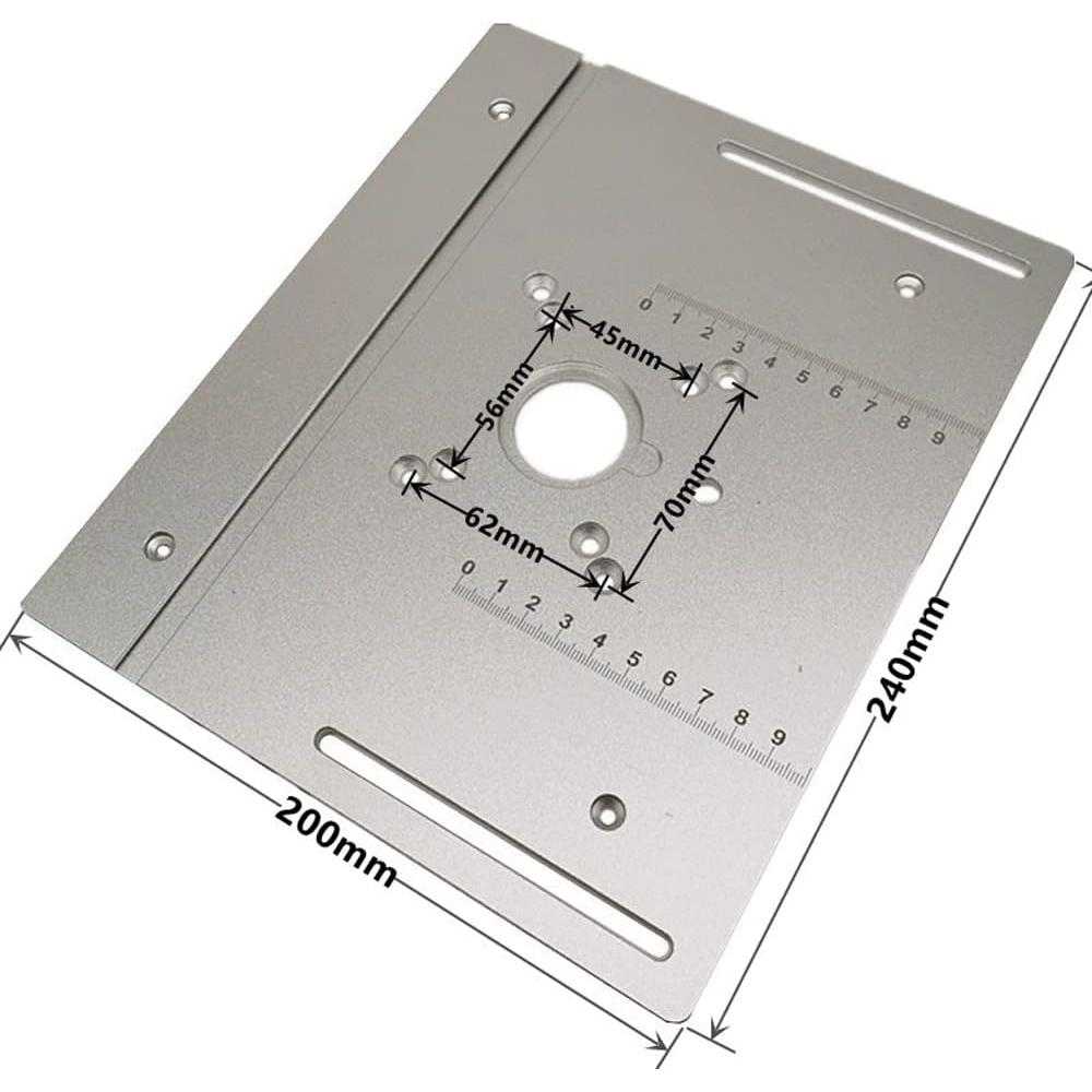 Juego de 3 Placas de Inserción para Mesa de Router Burko