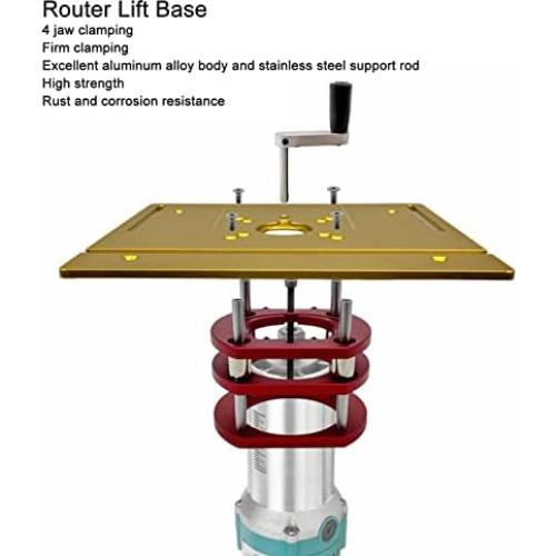 Base de Router Ejoyous con Elevación 51mm y Sujeción 4 Garras