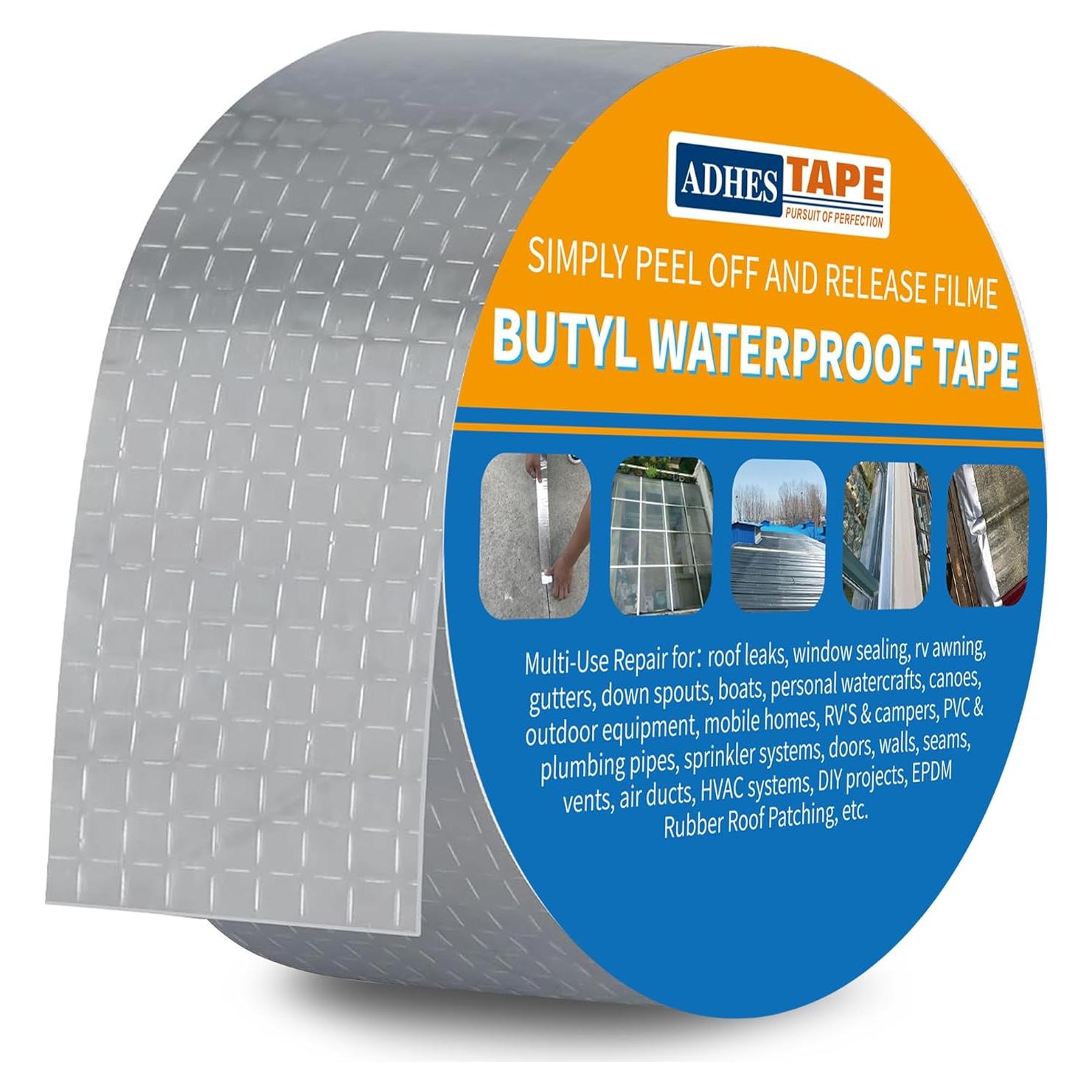Cinta Butílica Impermeable ADHES 5cm x 5m para Reparaciones