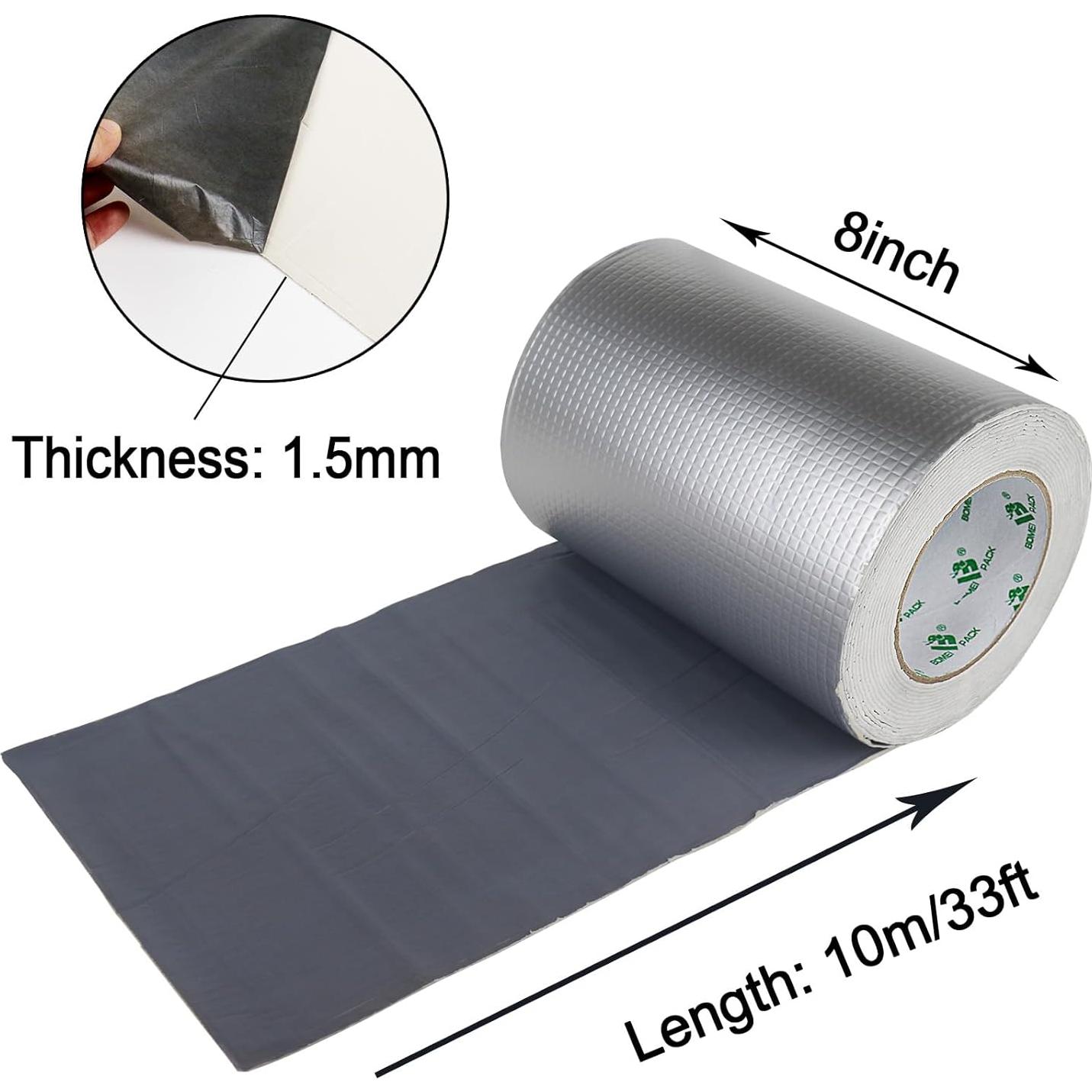 Cinta Butílica BOMEI PACK 20.32 cm x 5 m Impermeable Multiuso