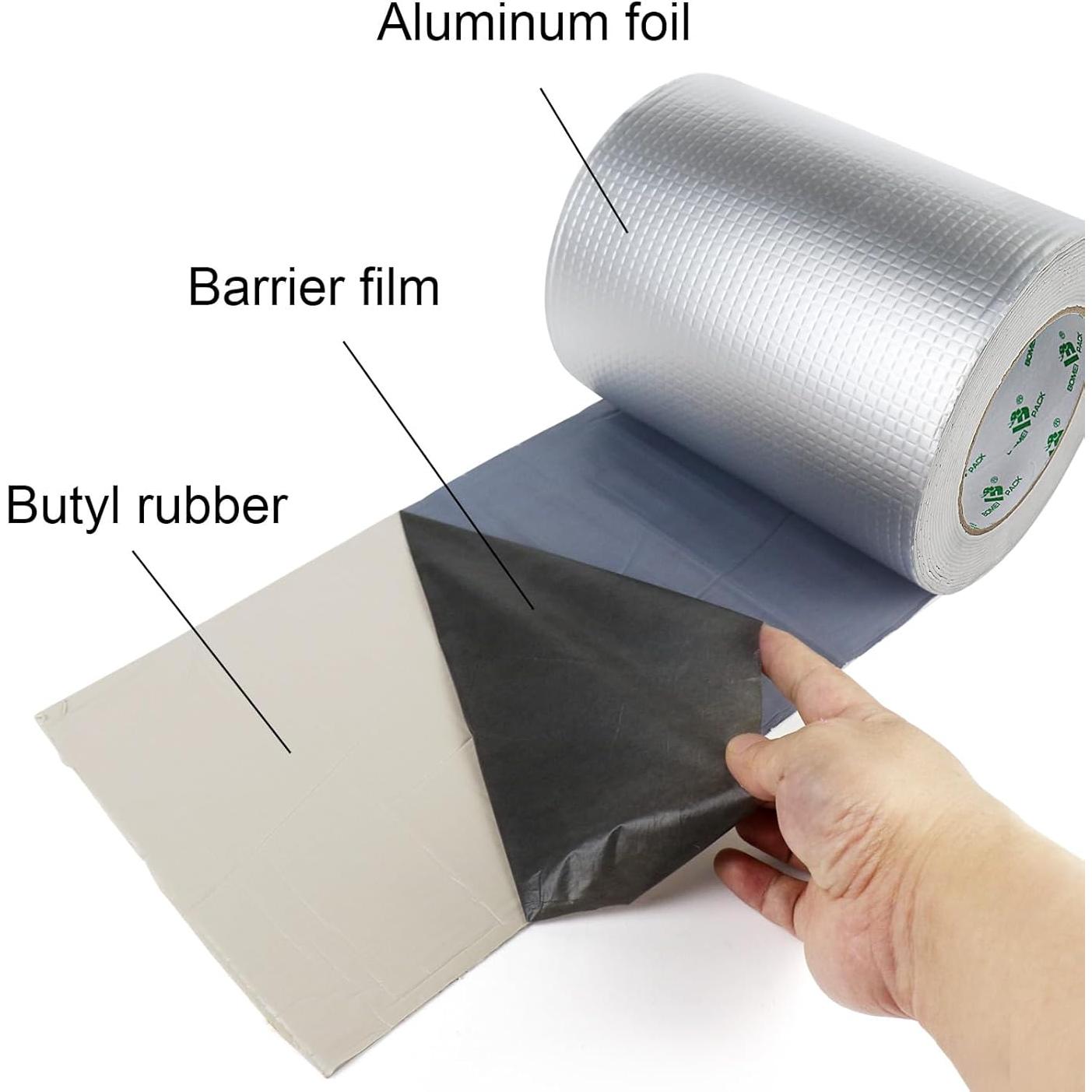 Cinta Butílica BOMEI PACK 20.32 cm x 5 m Impermeable Multiuso