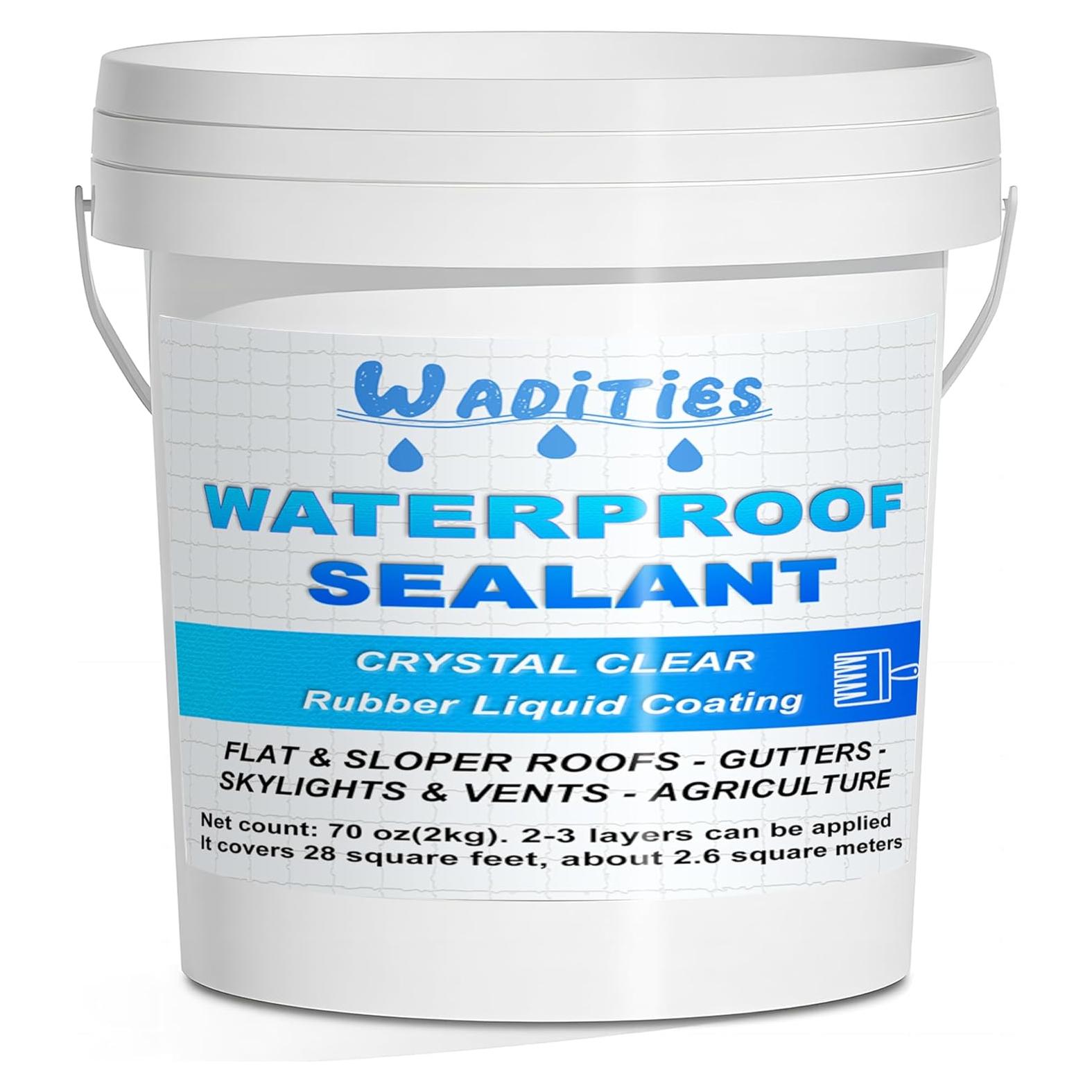 Sellador Impermeable Transparente 2L Wadities para Paredes y Techos