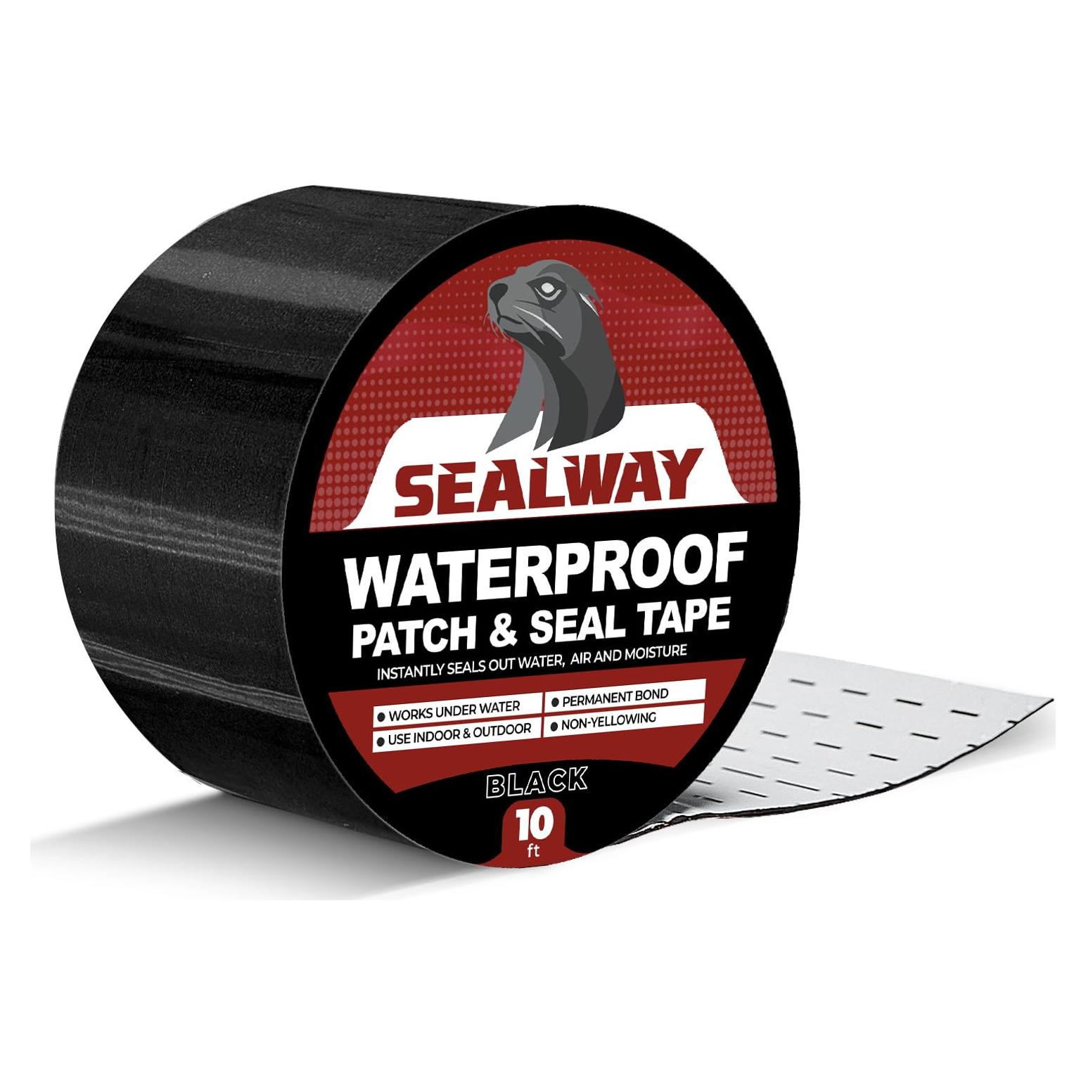 Cinta Selladora Impermeable SEALWAY 5.08 cm x 3.05 m Negra