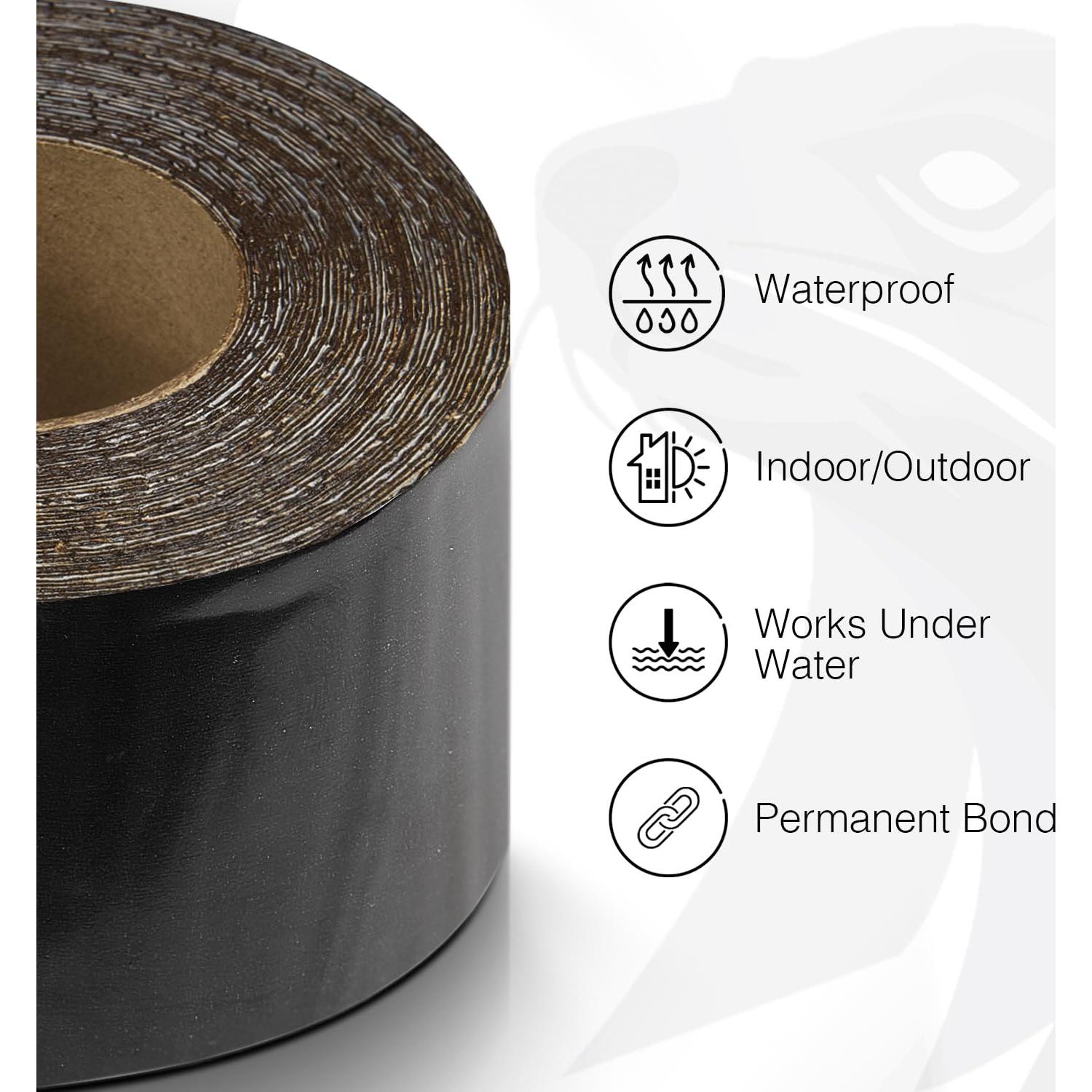 Cinta Selladora Impermeable SEALWAY 5.08 cm x 3.05 m Negra