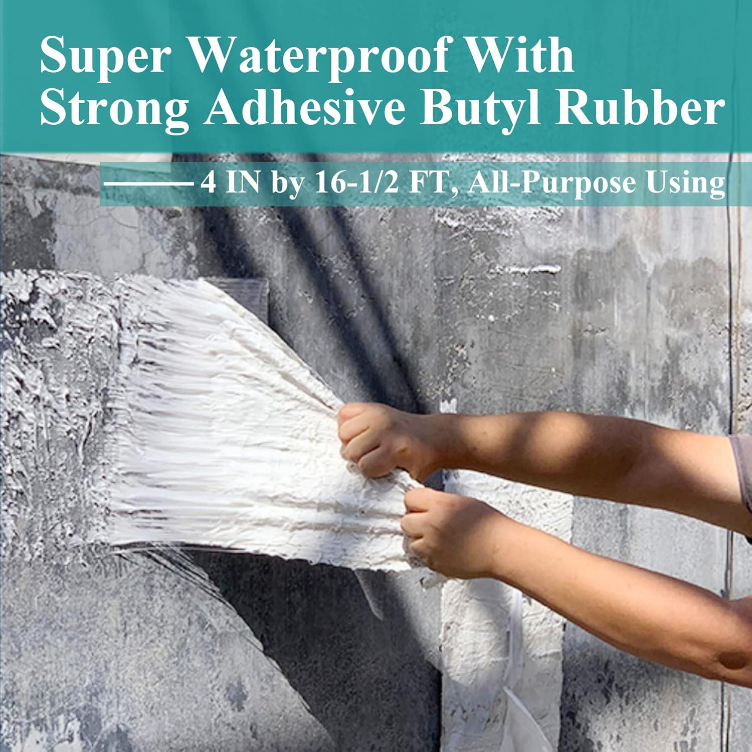 Cinta Butílica Impermeable MEANHDAG 10 cm x 5 m para Reparación