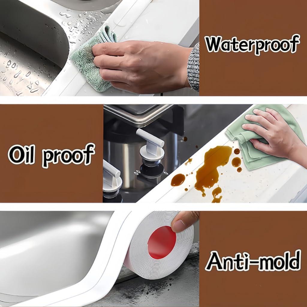 Cinta de Sellado Impermeable Blanca 2 Rollos 3.81cm x 3.2m