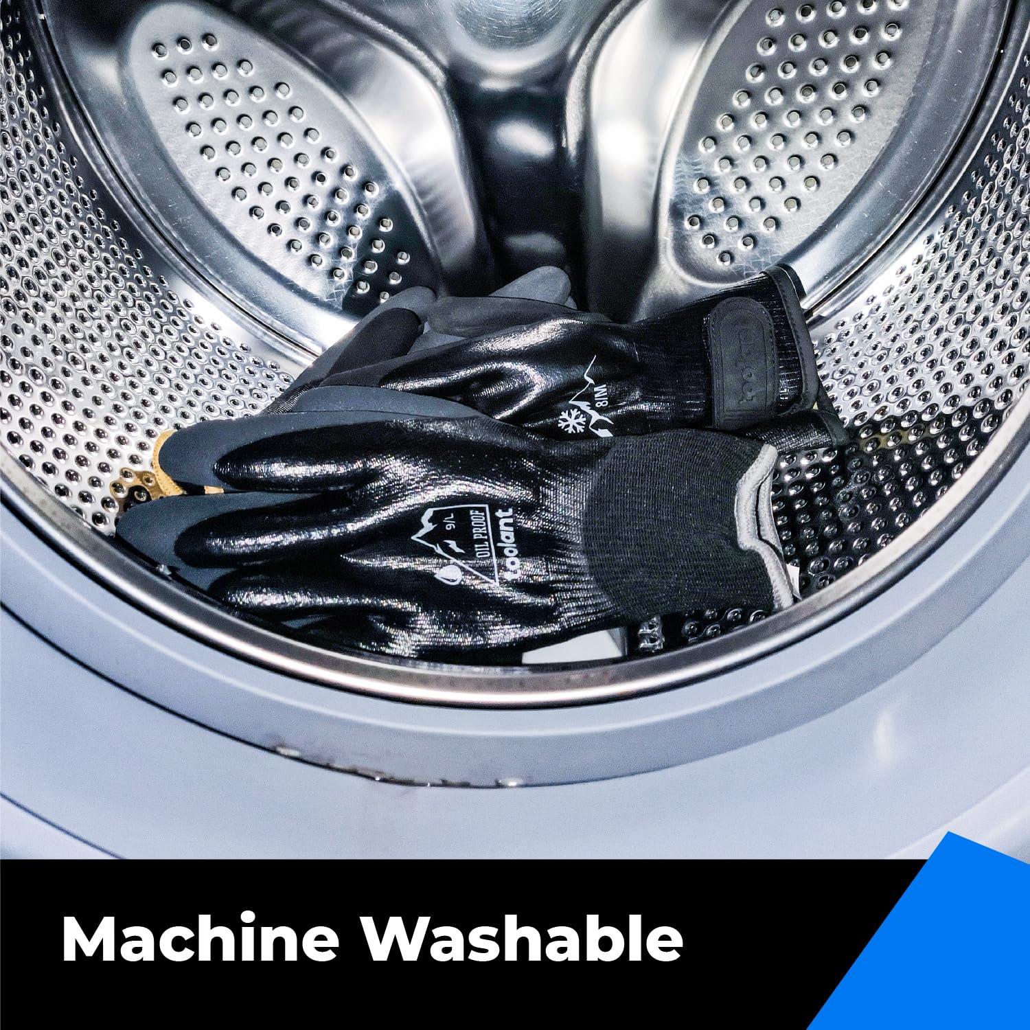 Guantes Impermeables Toolant para Trabajo Invierno Negro S