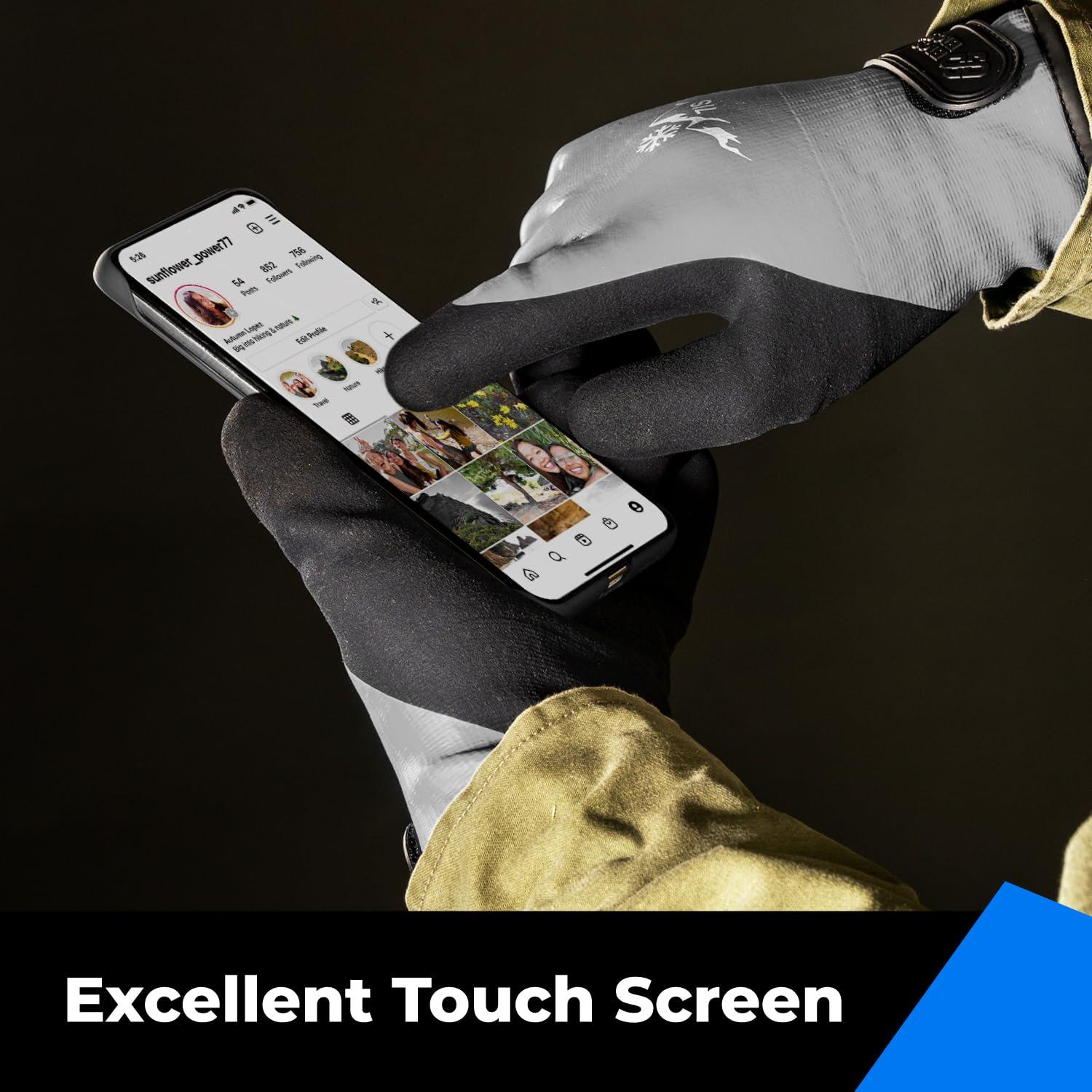 Guantes Impermeables Toolant Térmicos para Trabajo Gris XXL