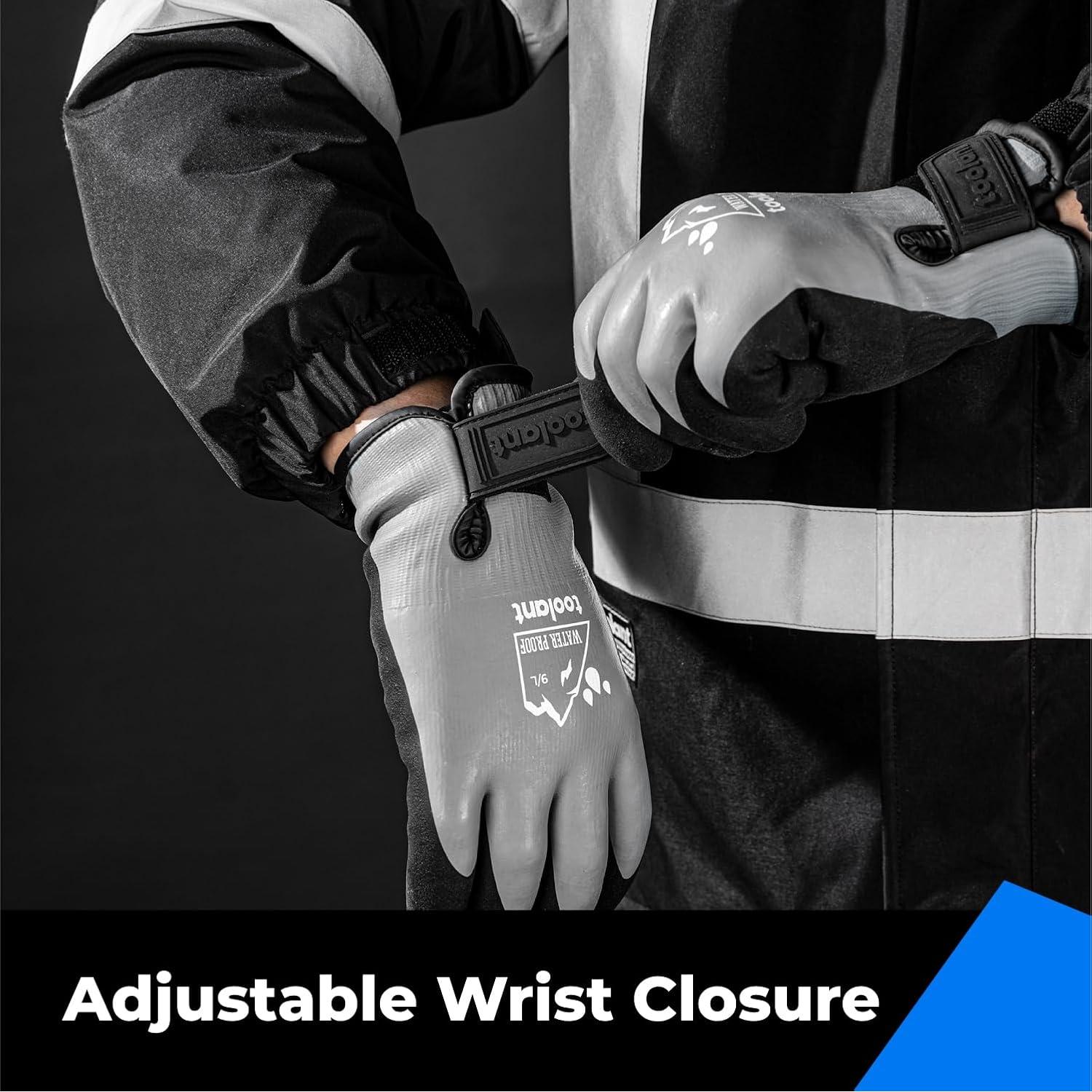 Guantes Impermeables Toolant Térmicos para Trabajo Gris XXL