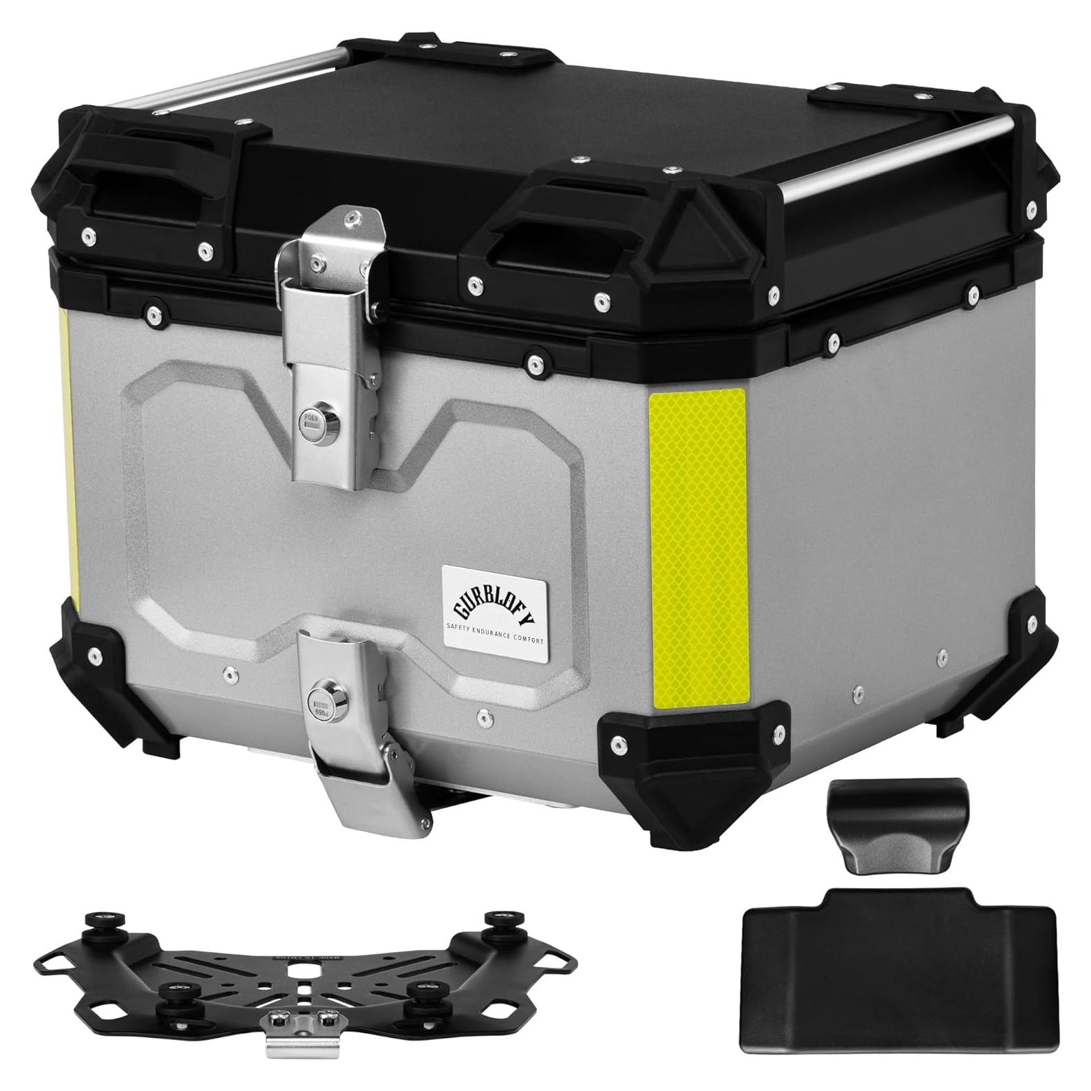 Maletero de Motocicleta GURBLOFY 45L Aluminio Impermeable