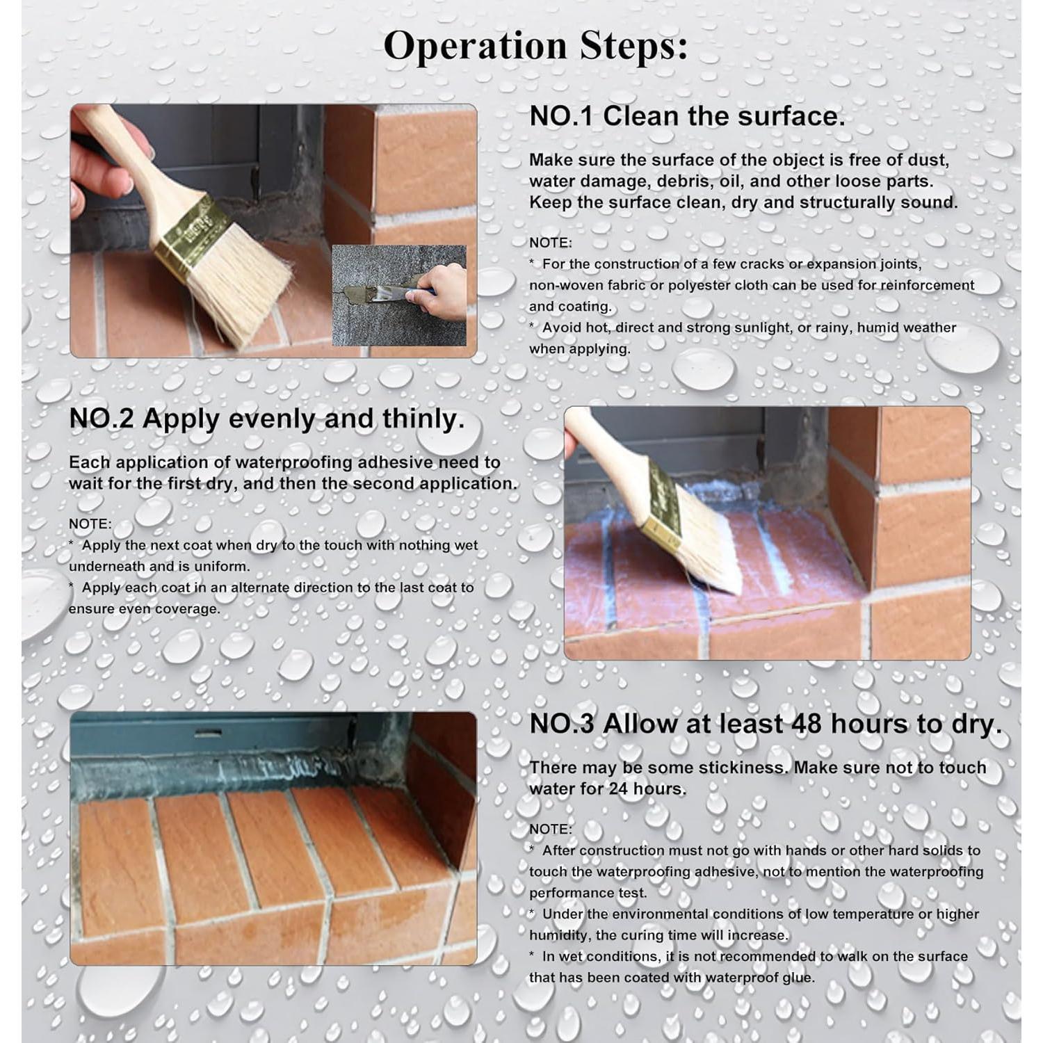 Sellador Líquido Impermeable Hupeyna 992ml para Reparación de Fugas