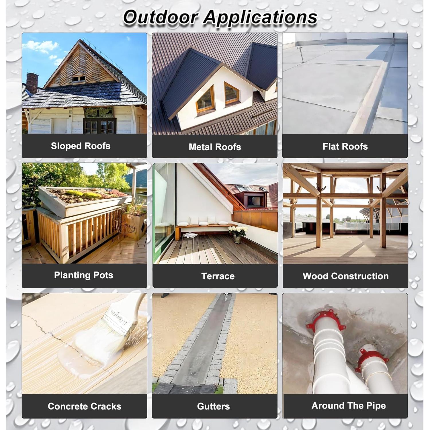 Sellador Líquido Impermeable Hupeyna 992ml para Reparación de Fugas