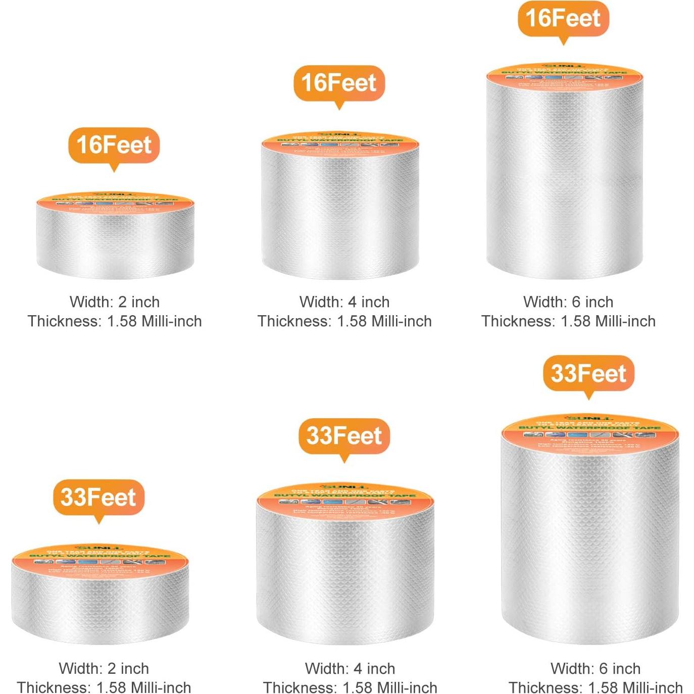 Cinta de Sello de Butilo SUNLL 10 cm x 5 m Impermeable