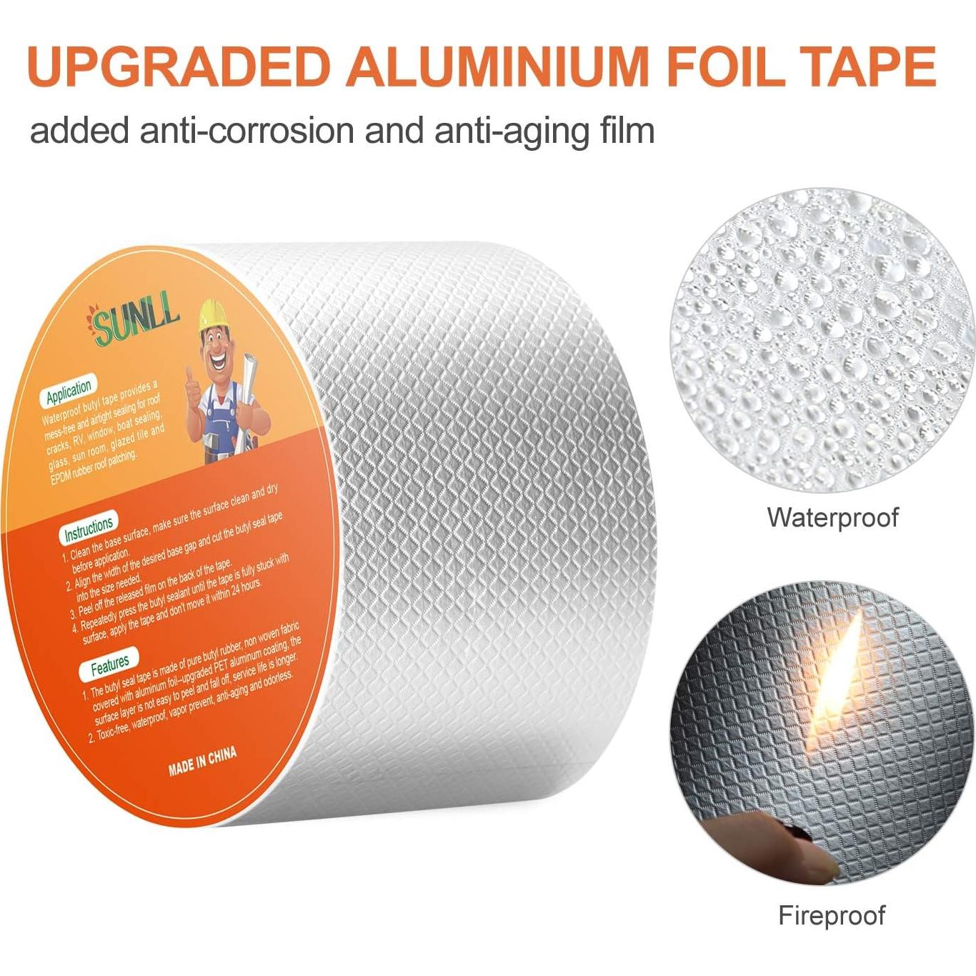 Cinta de Sello de Butilo SUNLL 10 cm x 5 m Impermeable