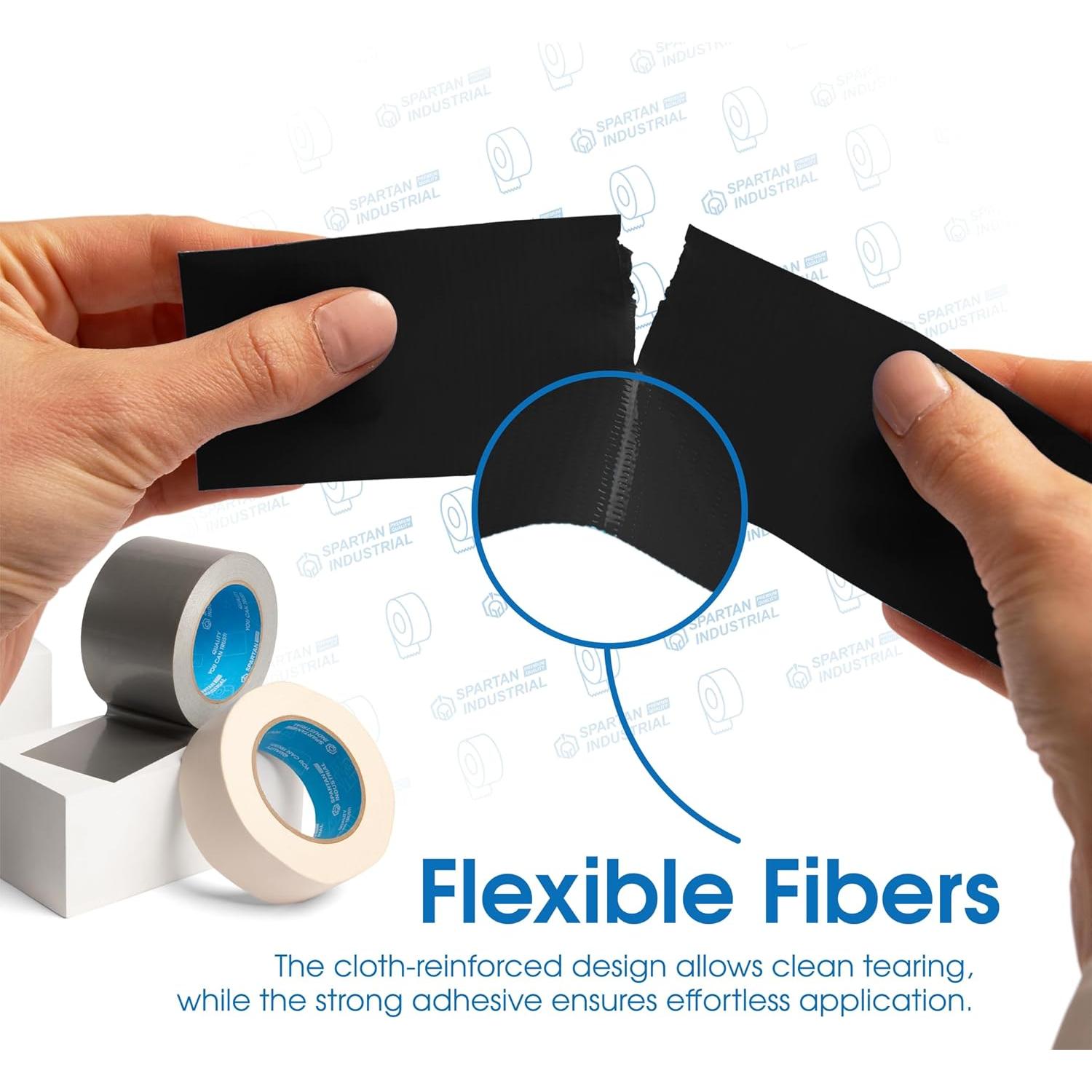 Cinta Adhesiva Plateada Spartan Industrial 2" x 27.43 m - 12 Rollos