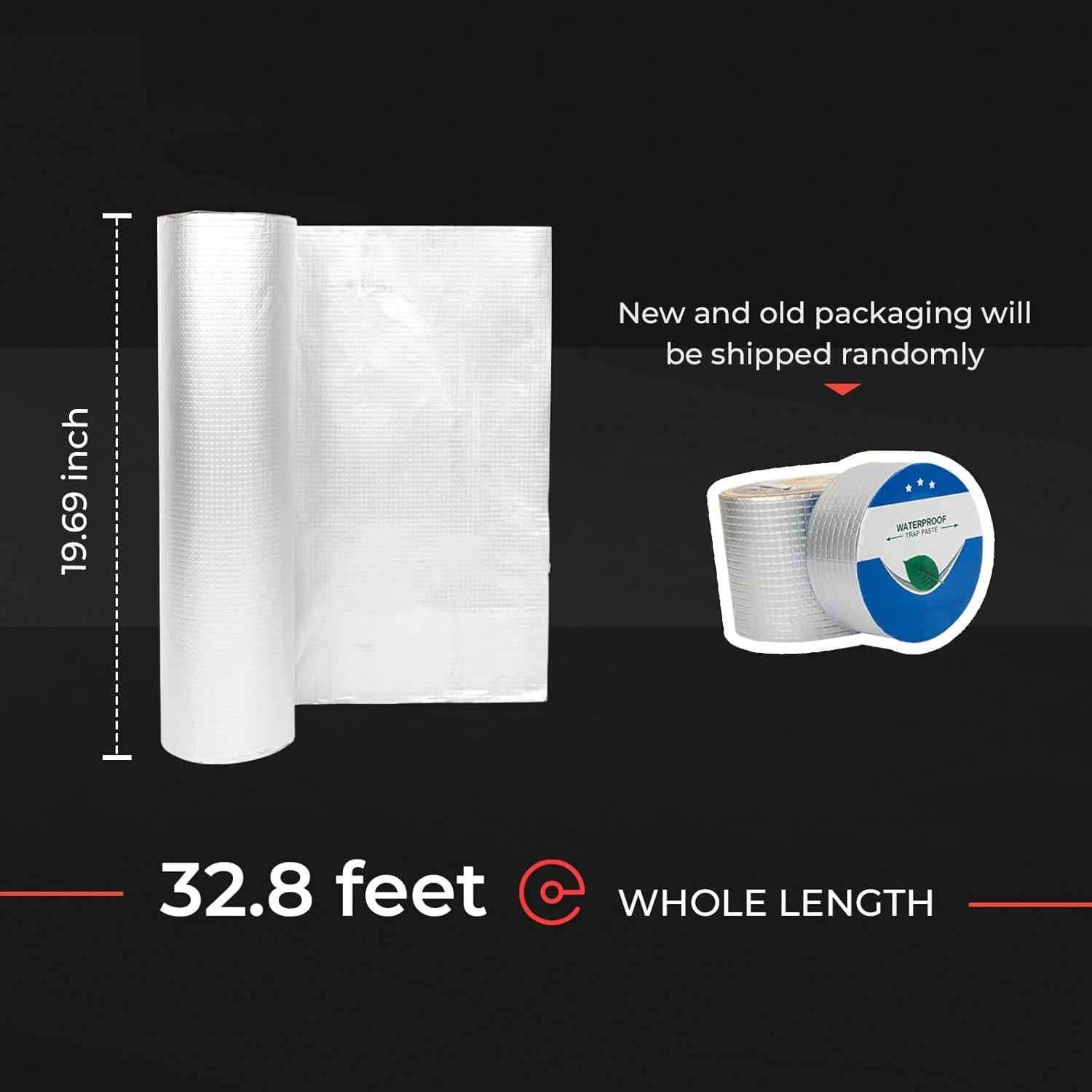 Cinta Impermeable de Butilo NTZ 50cm x 10m para Reparaciones