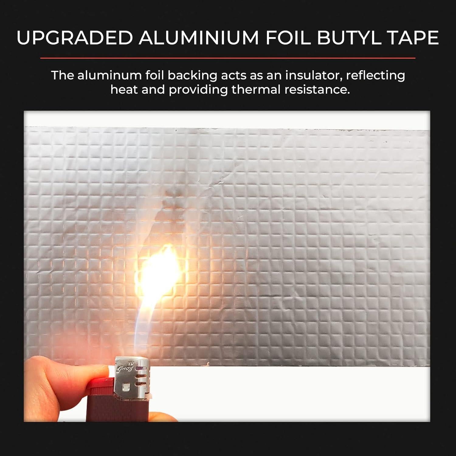 Cinta Impermeable de Butilo NTZ 50cm x 10m para Reparaciones