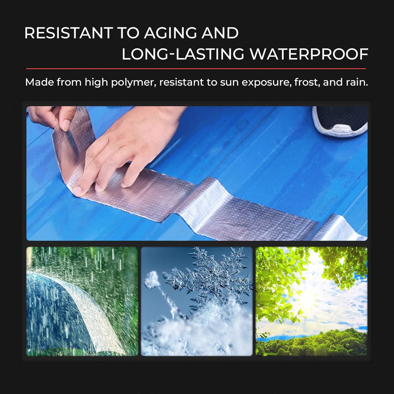 Cinta Impermeable de Butilo NTZ 50cm x 10m para Reparaciones