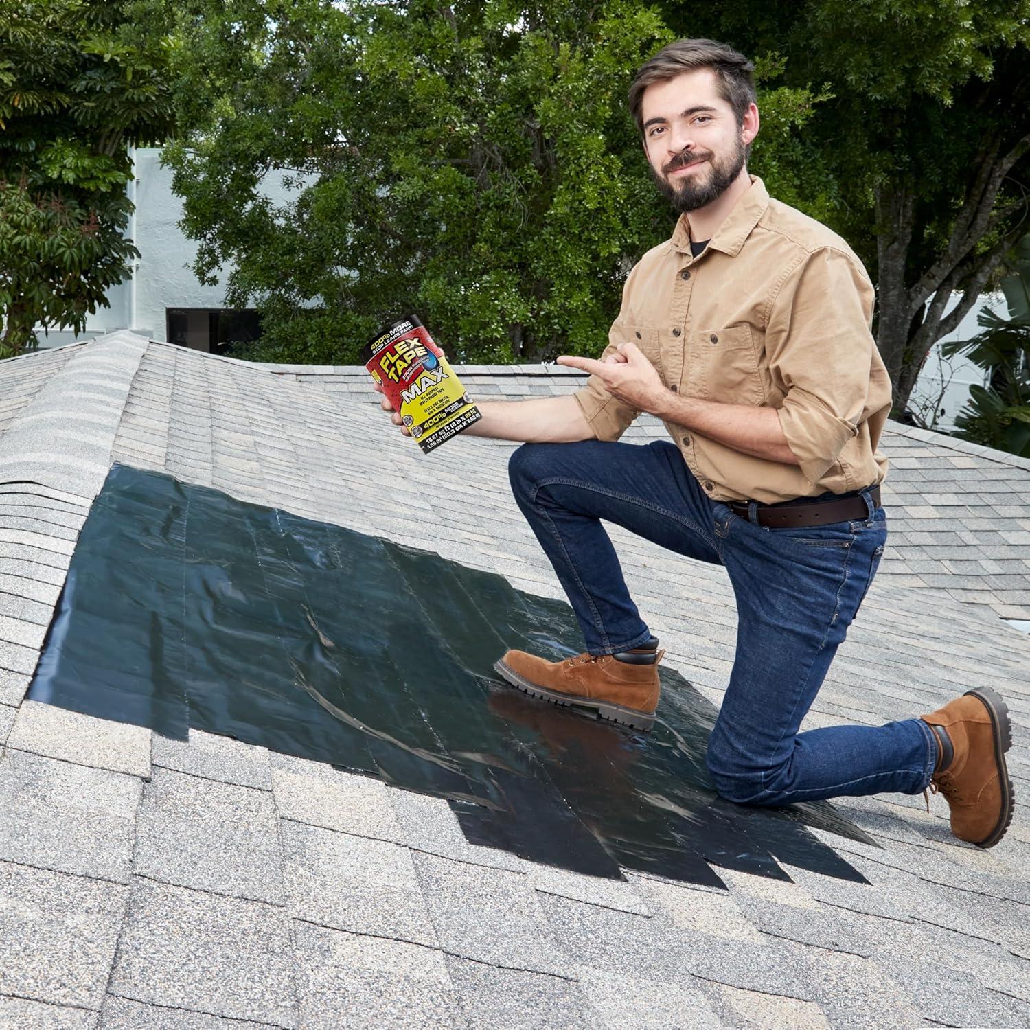 Cinta Flex Caucho Impermeable 10 cm x 1.52 m - Paquete de 2