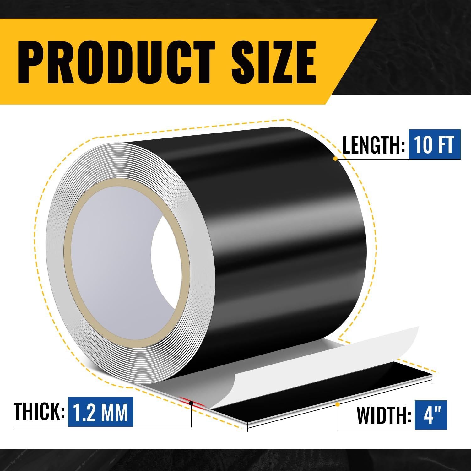 Cinta Impermeable VIVIDA 4" x 10' (1.22m) para Reparaciones