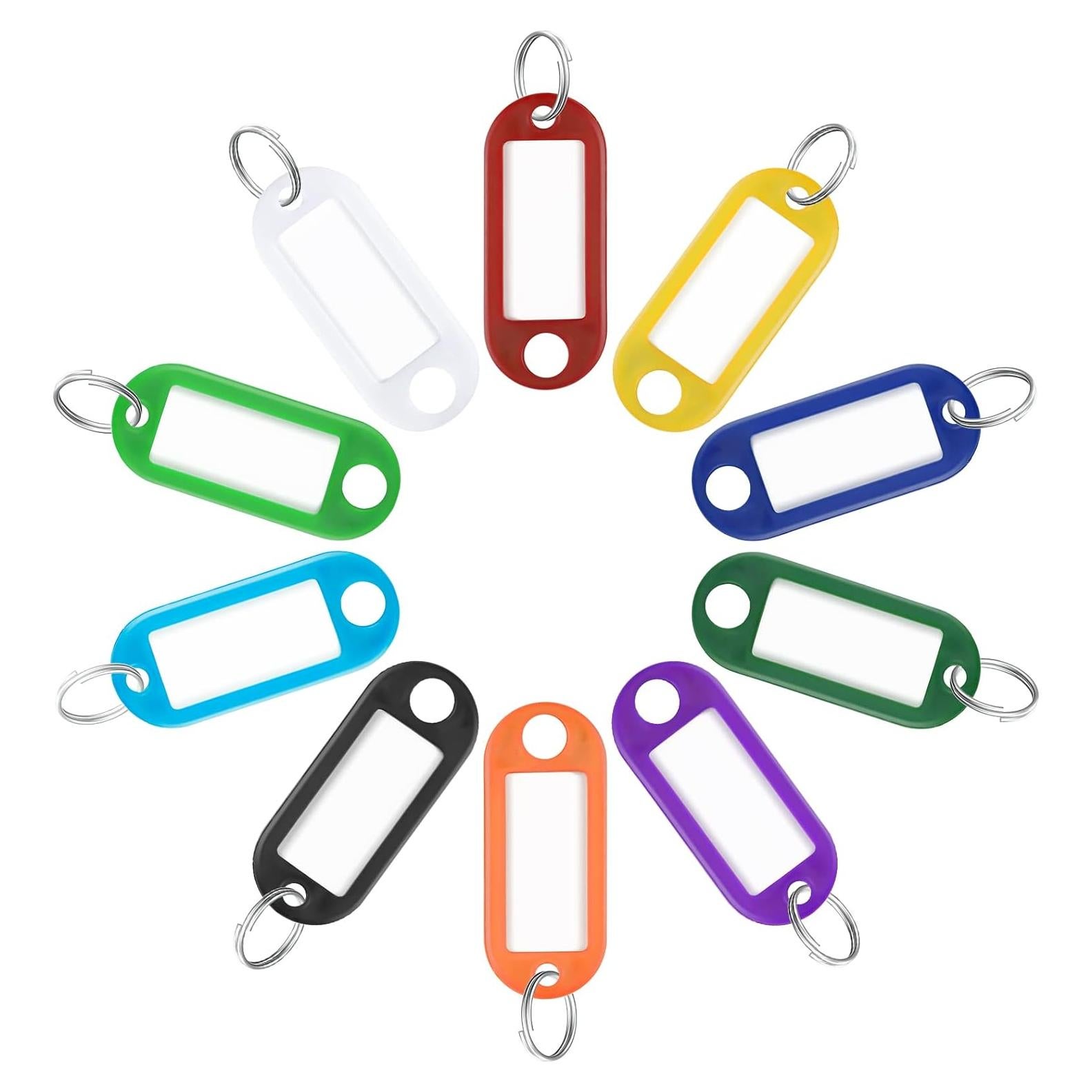 Uniclife Paquete de 40 Etiquetas de Llave Multicolor con Anillo Abierto