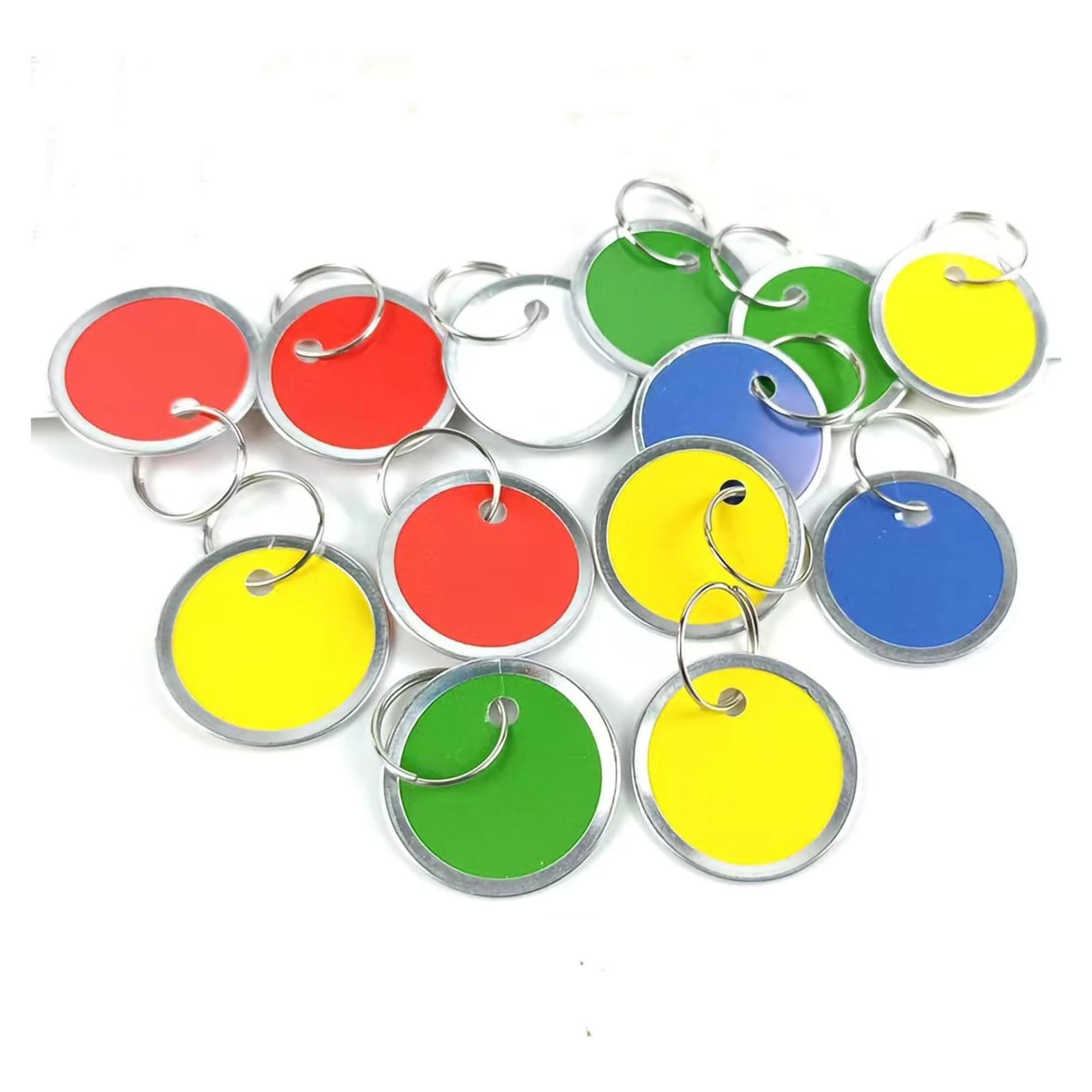 Etiquetas de Llave Redondas SmartSign - Paquete de 25 Colores