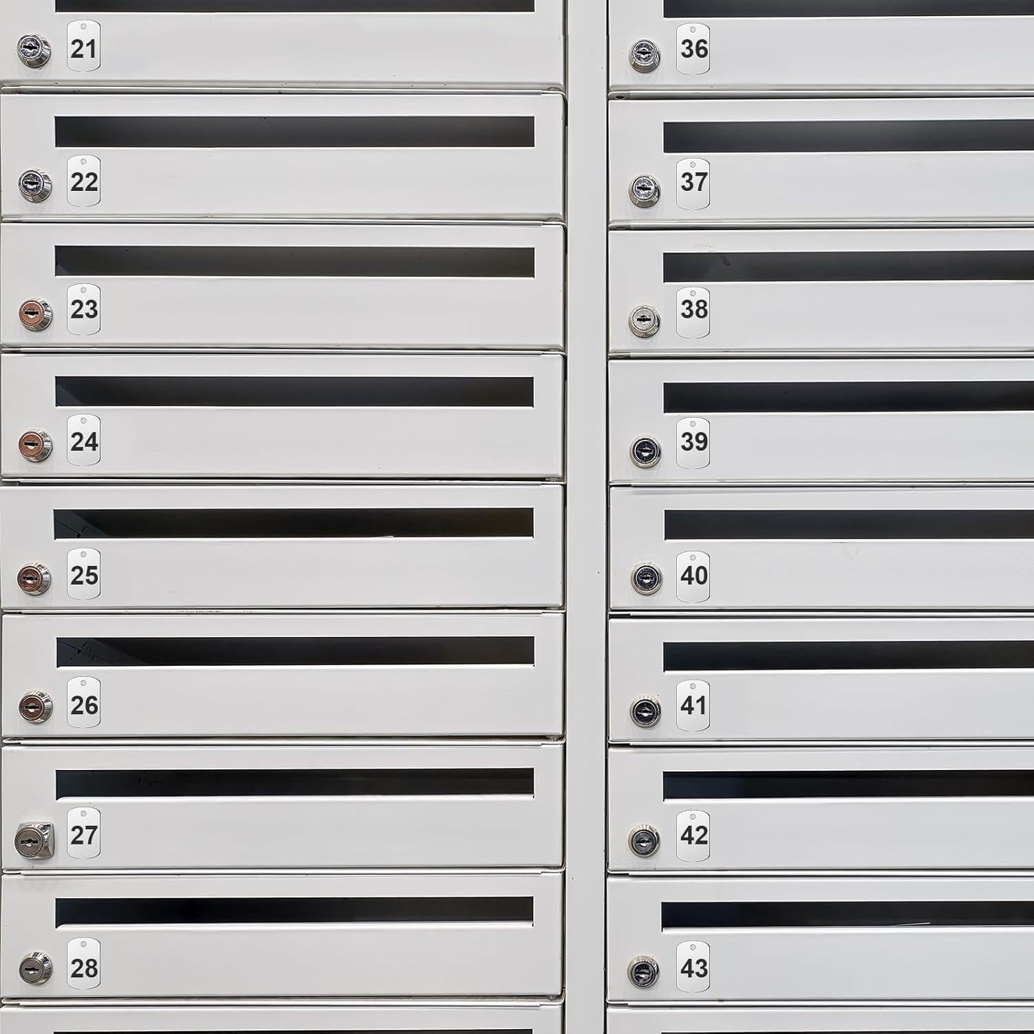 Etiquetas Metálicas Numeradas 1-100 Zonon con Anillos