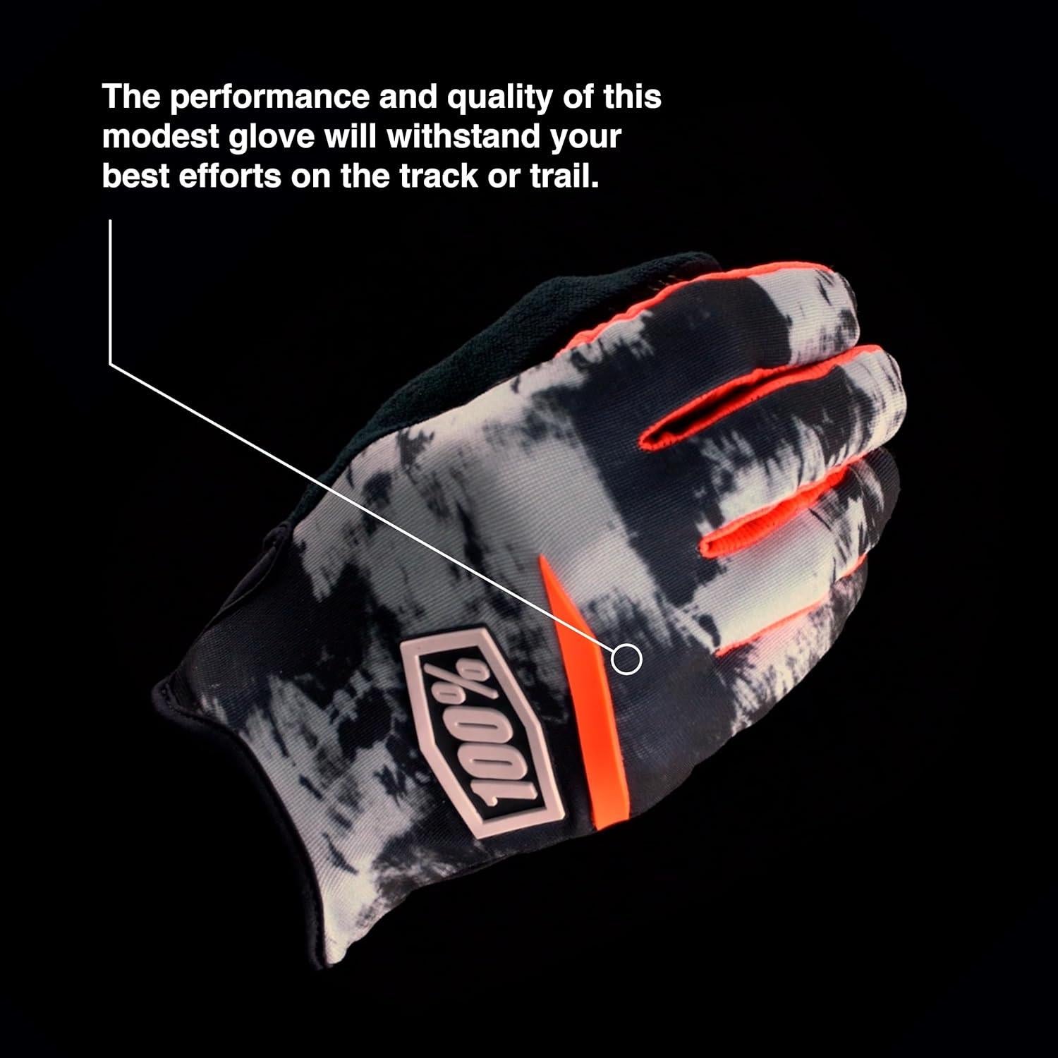 Guantes de Motocross 100% RIDECAMP para Hombre - Negro