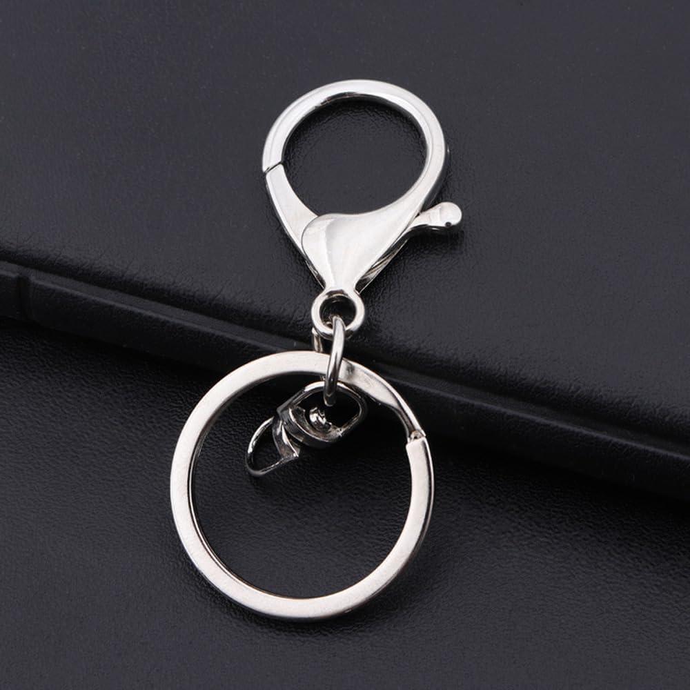 Anillos de Llave de Acero Inoxidable Biyrly - Paquete de 10