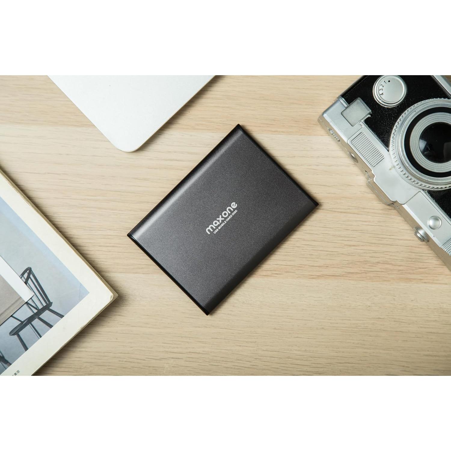 Disco Duro Externo Maxone 500GB Ultra Delgado USB 3.0 Gris