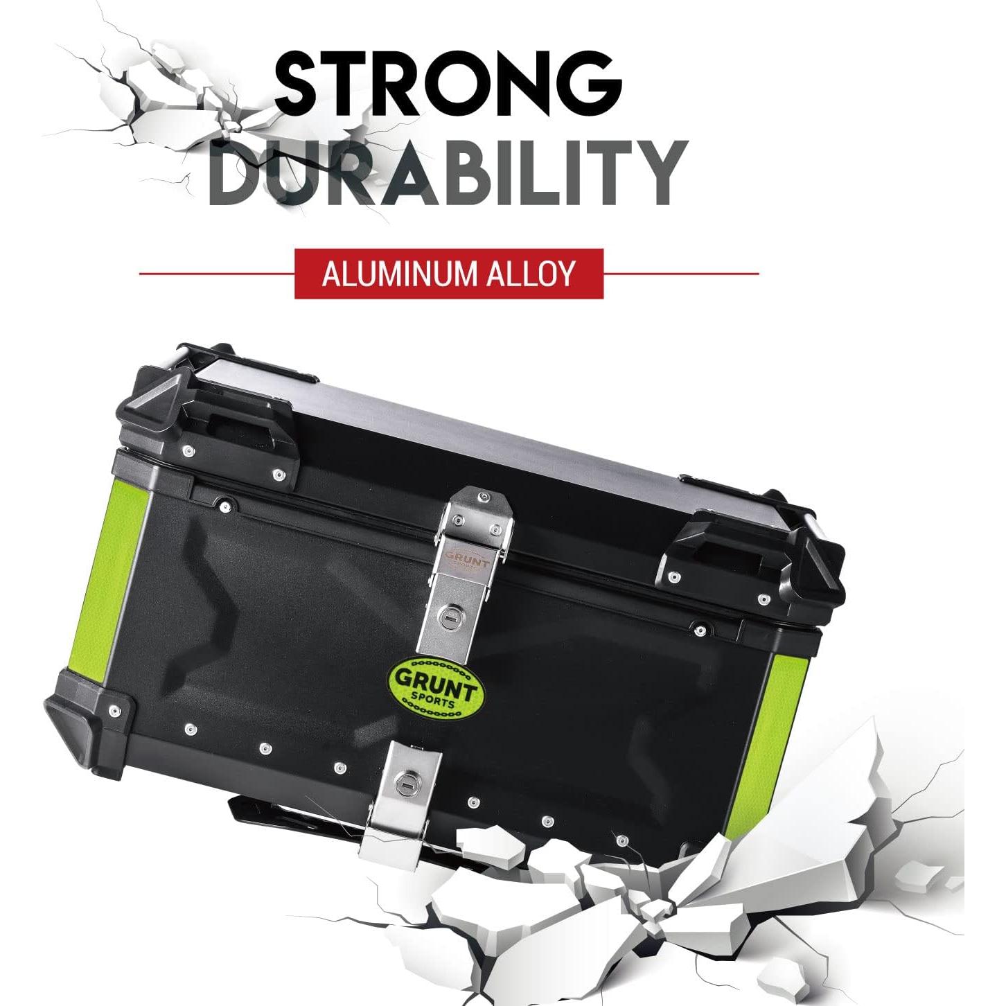 Caja de Cola de Motocicleta Letusto 55L Aluminio Impermeable