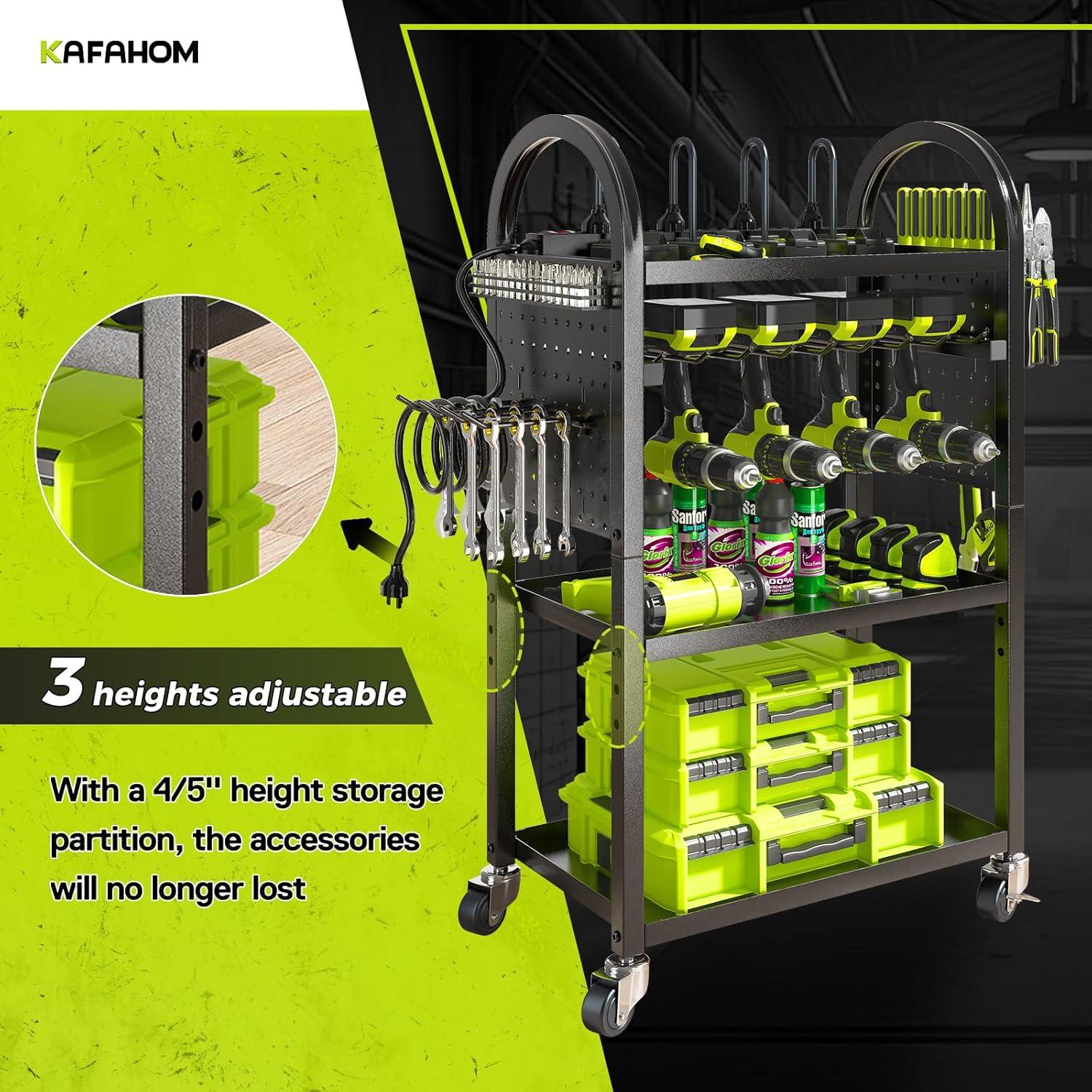 Carro Organizador de Herramientas KAFAHOM 4 Niveles 227kg