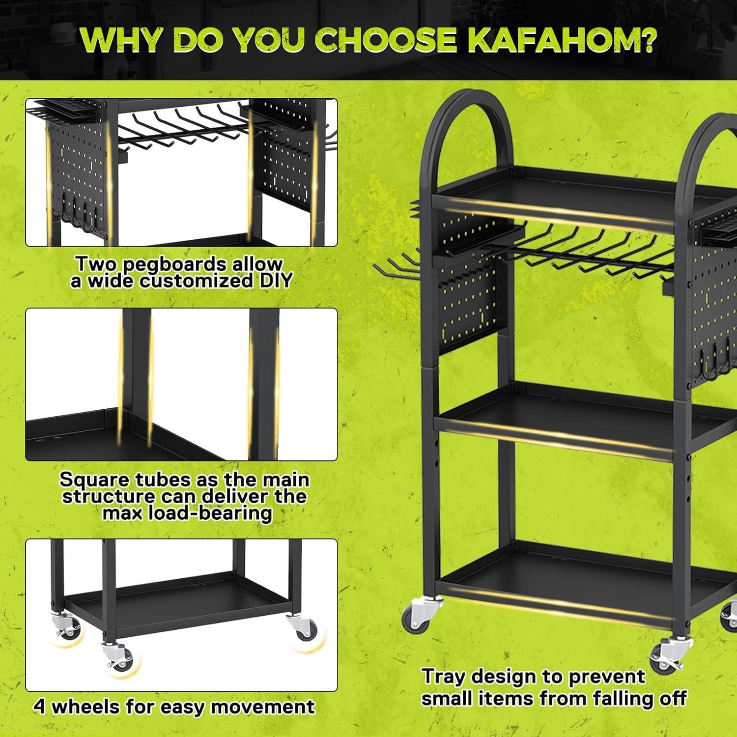 Carro Organizador de Herramientas KAFAHOM 4 Niveles 227kg