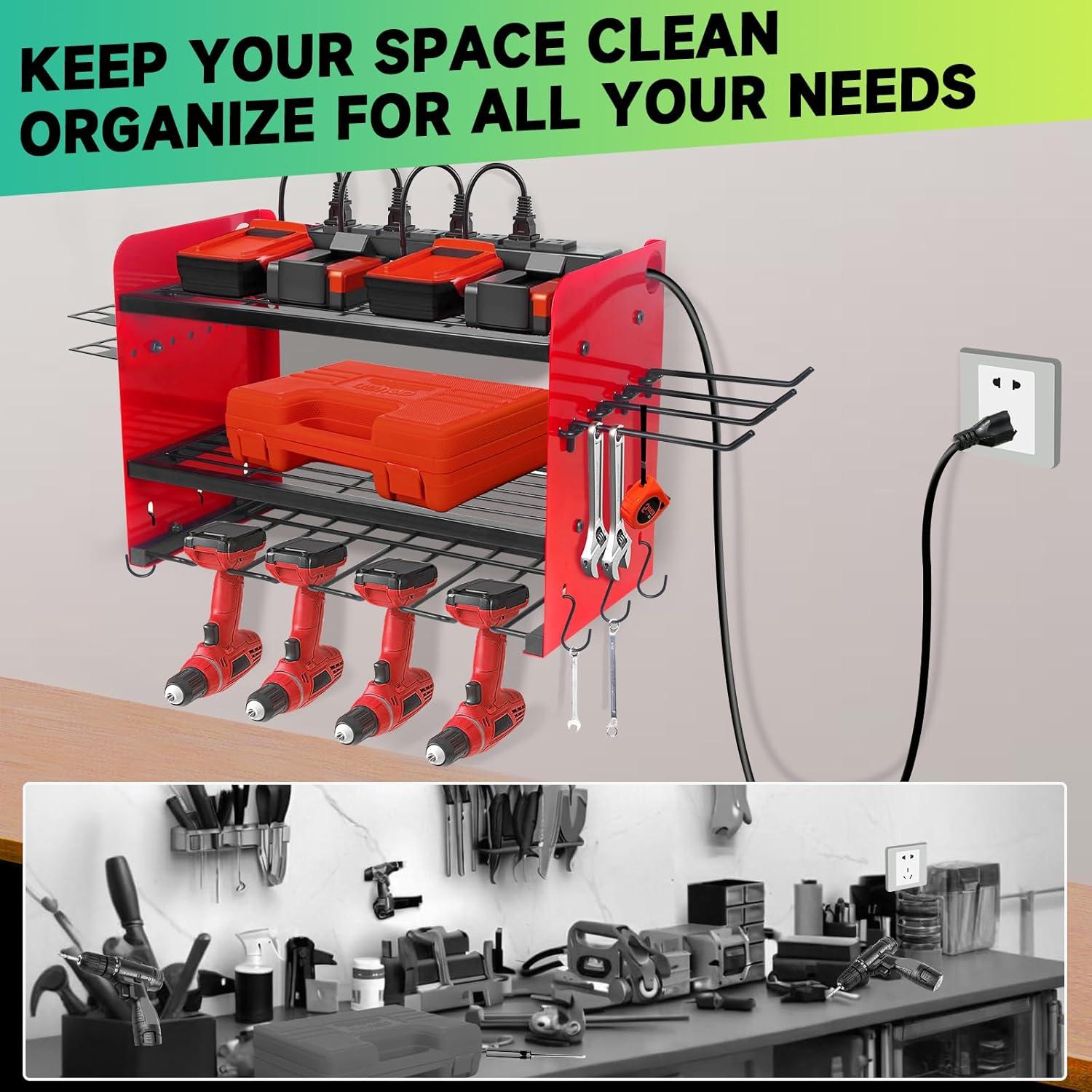 Organizador de Herramientas NRCUWI 3 Capas Montado en Pared