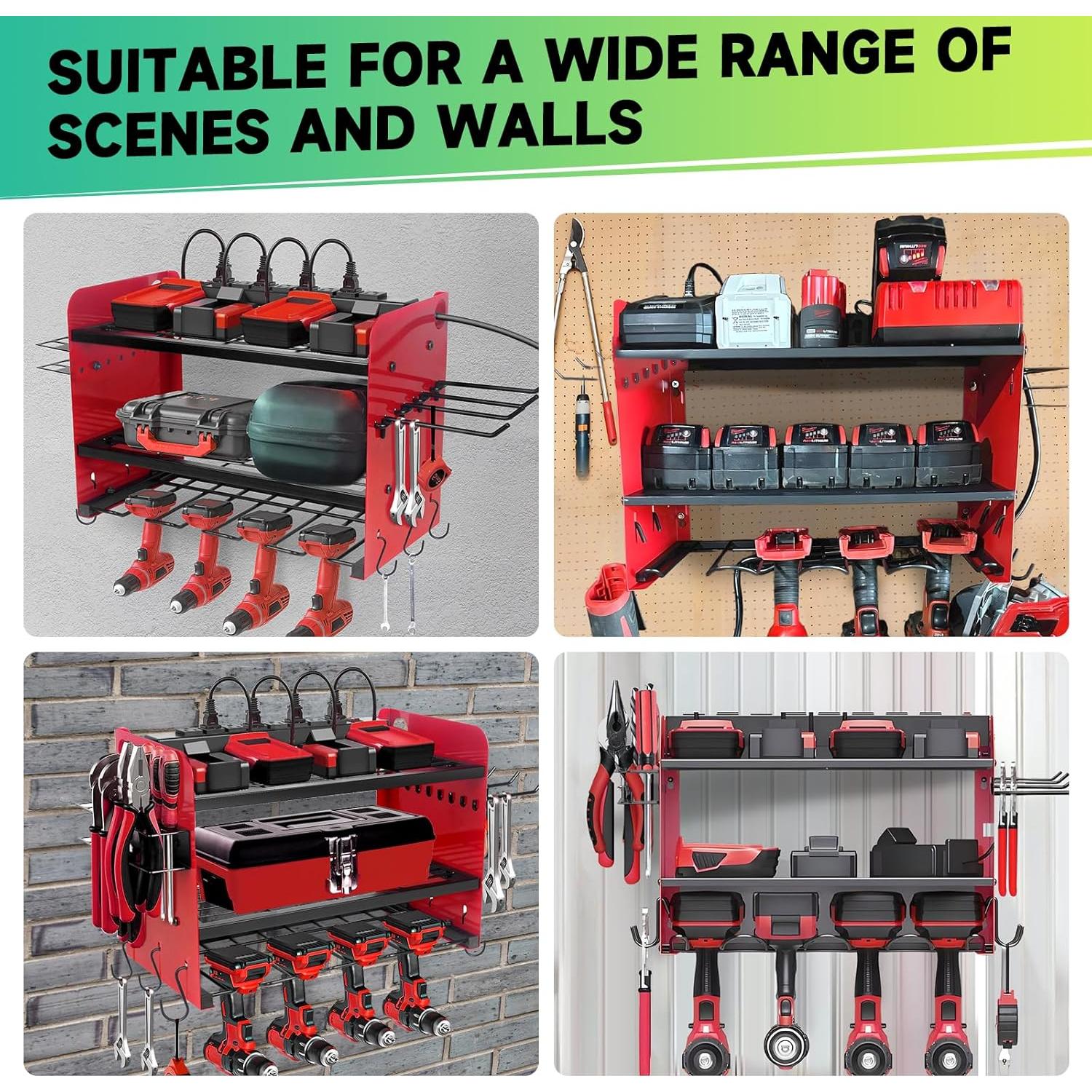 Organizador de Herramientas NRCUWI 3 Capas Montado en Pared