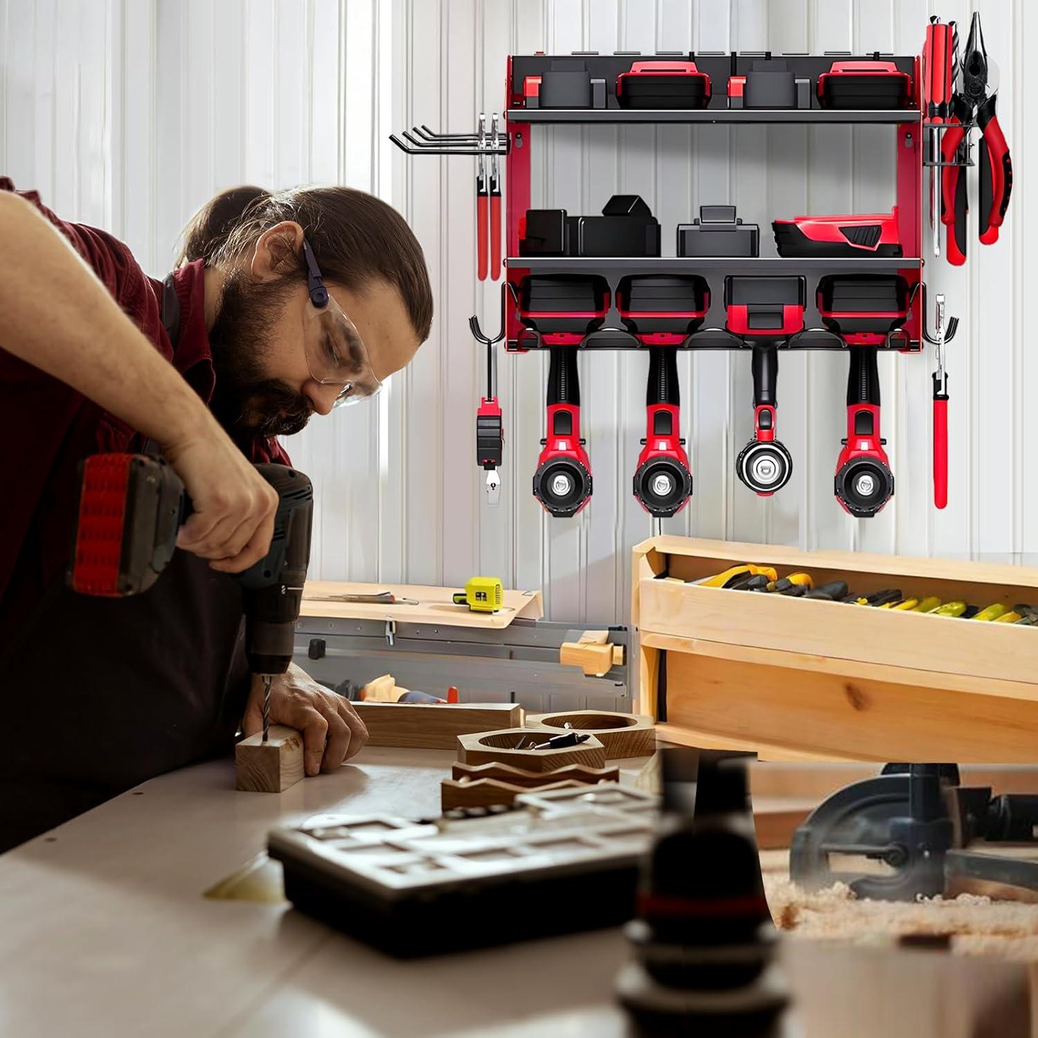 Organizador de Herramientas NRCUWI 3 Capas Montado en Pared