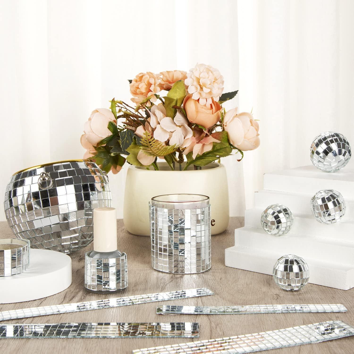 Discos Adhesivos Cuadrados MGZTTHW 10x10mm 1800pcs Plateados