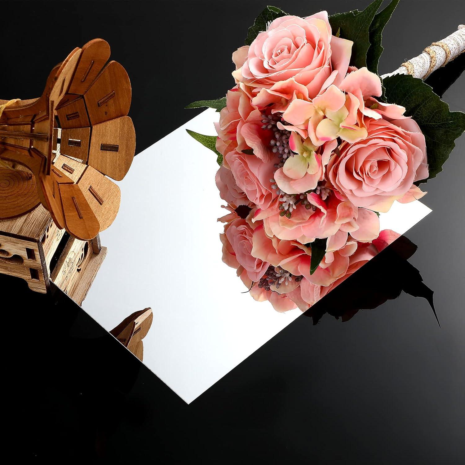 Hojas de Espejo Flexibles Autoadhesivas Zonon 20x25cm (10 Pzs)