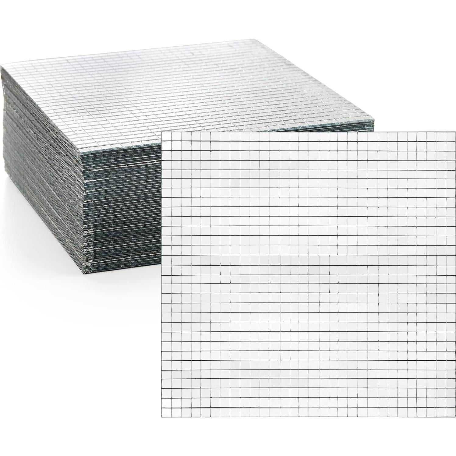 SOUJOY Azulejos de Espejo Mosaico Autoadhesivos 36000 Piezas 5x5mm