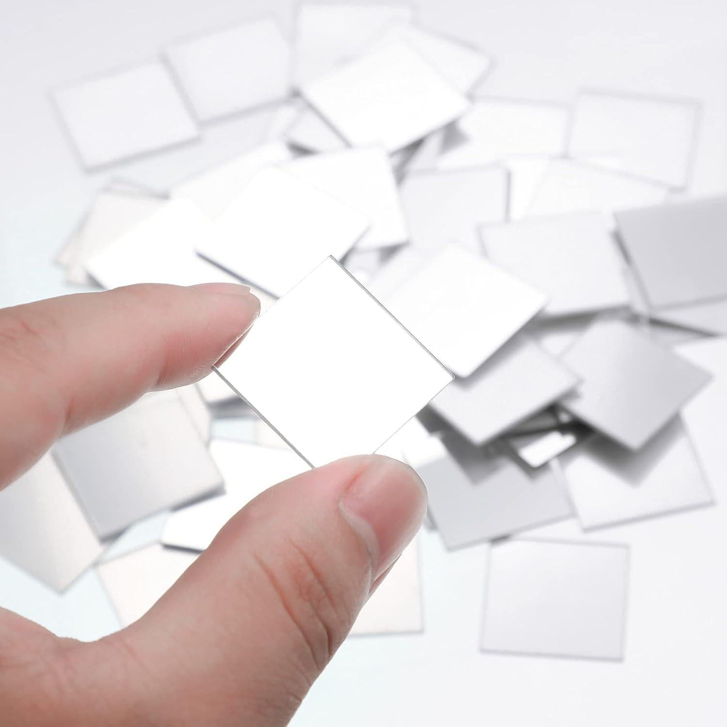 50 Piezas Mini Espejos Cuadrados Adhesivos Jetec 2.54 cm